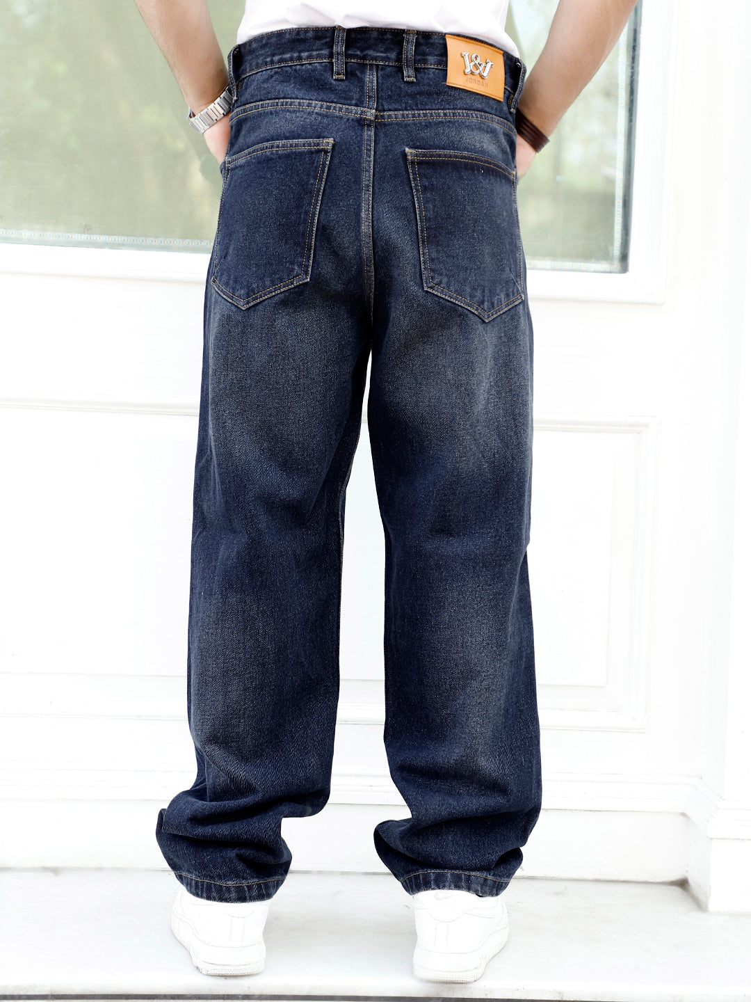 Night Core Dark Blue Baggy Jeans