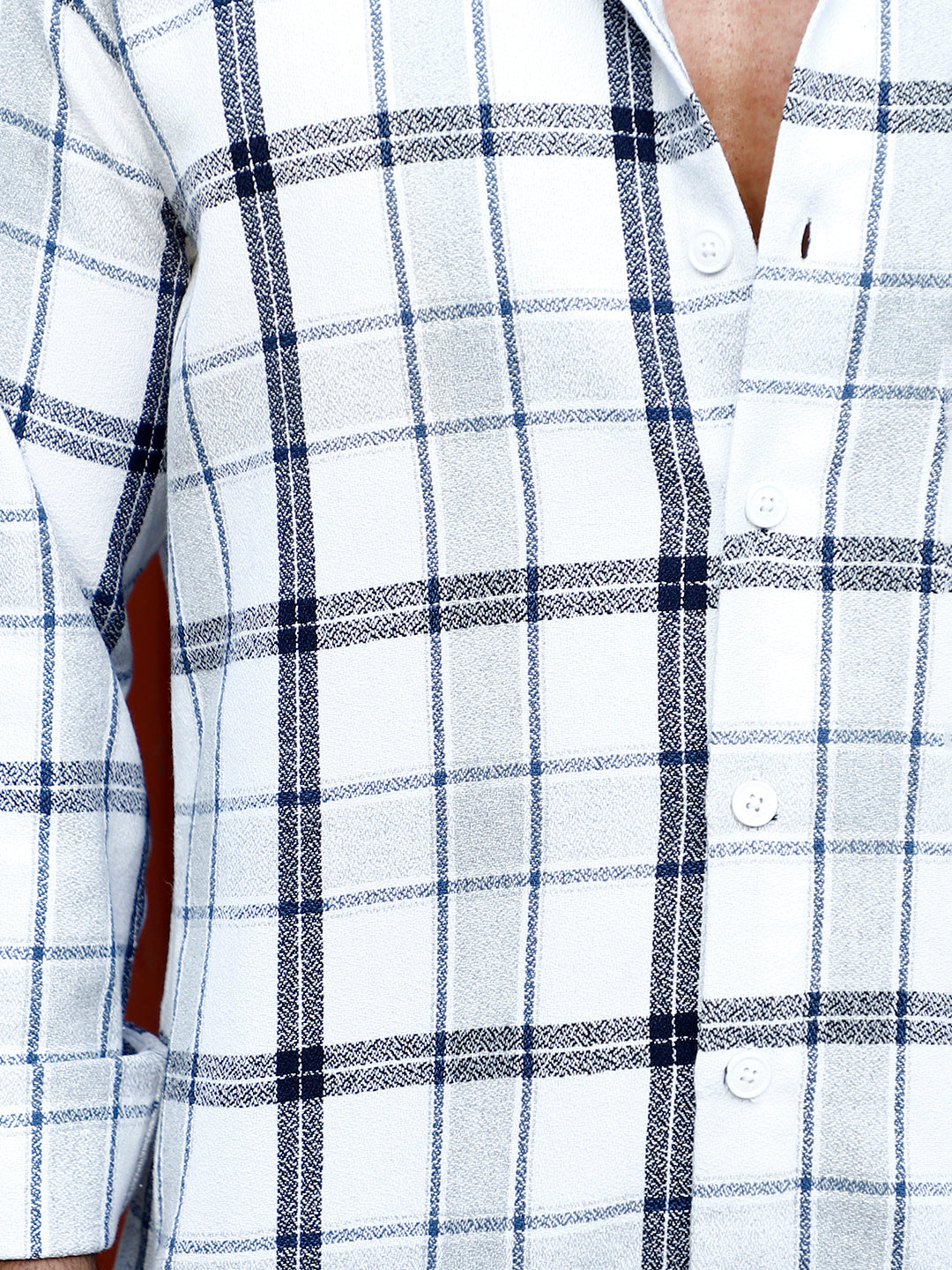 Bloom State White Check Full Sleeve Shirt