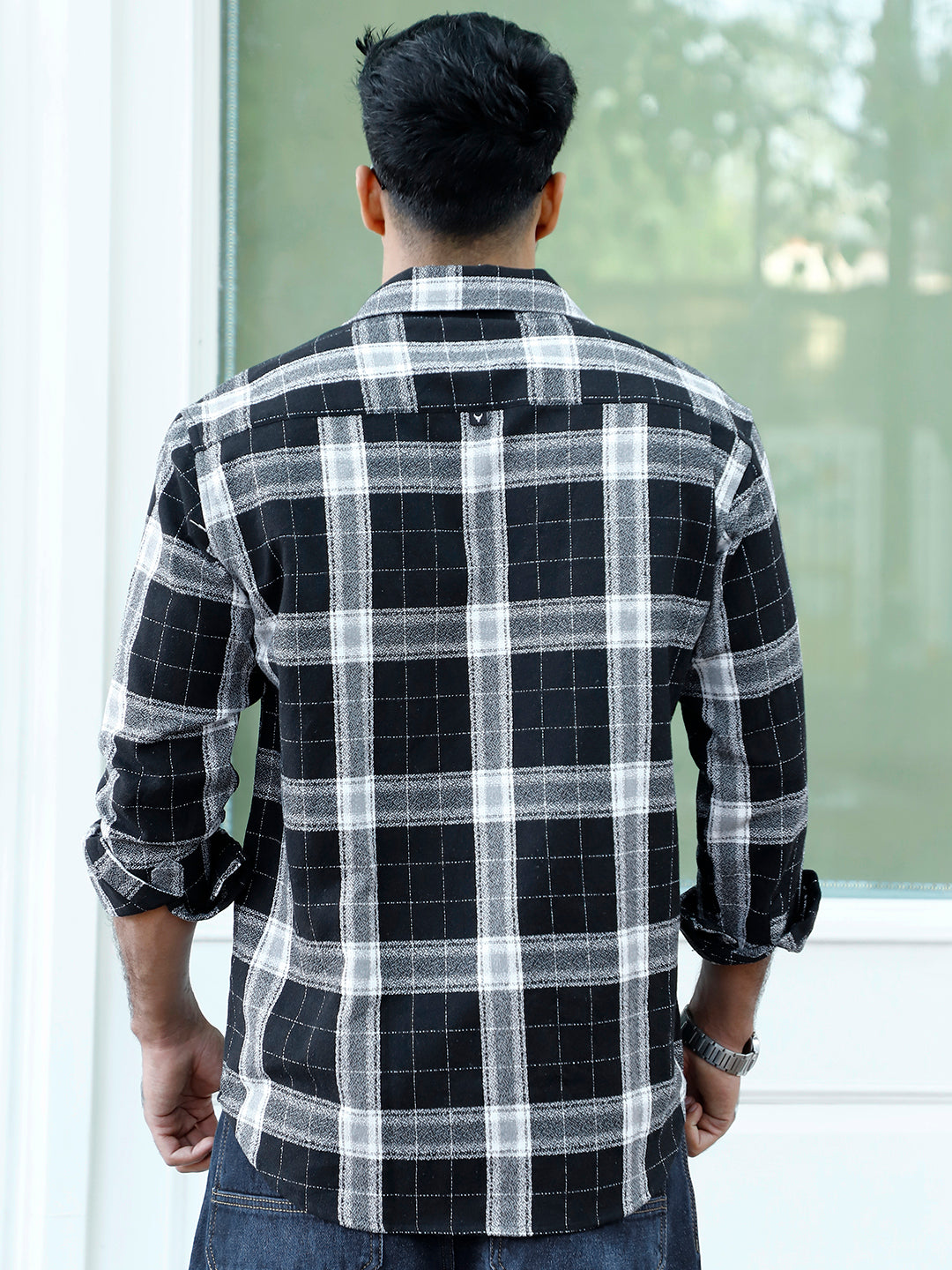 Bloom State Revan Black Check Shirt