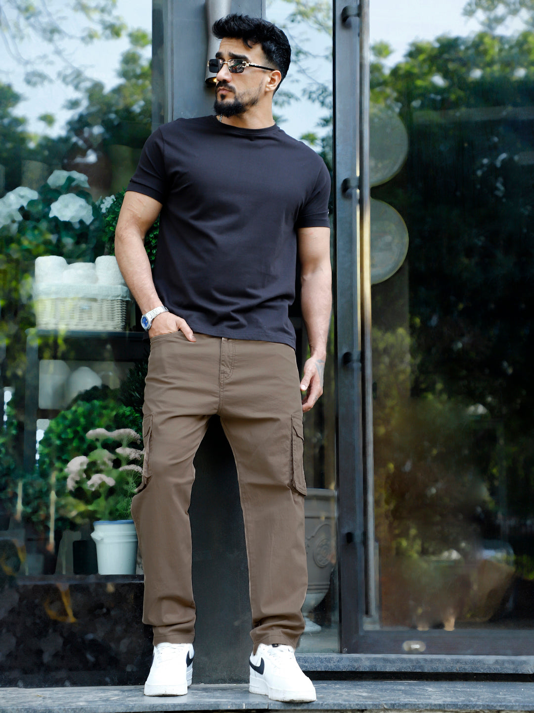 Slate Drift Tortilla Brown Cotton Cargo