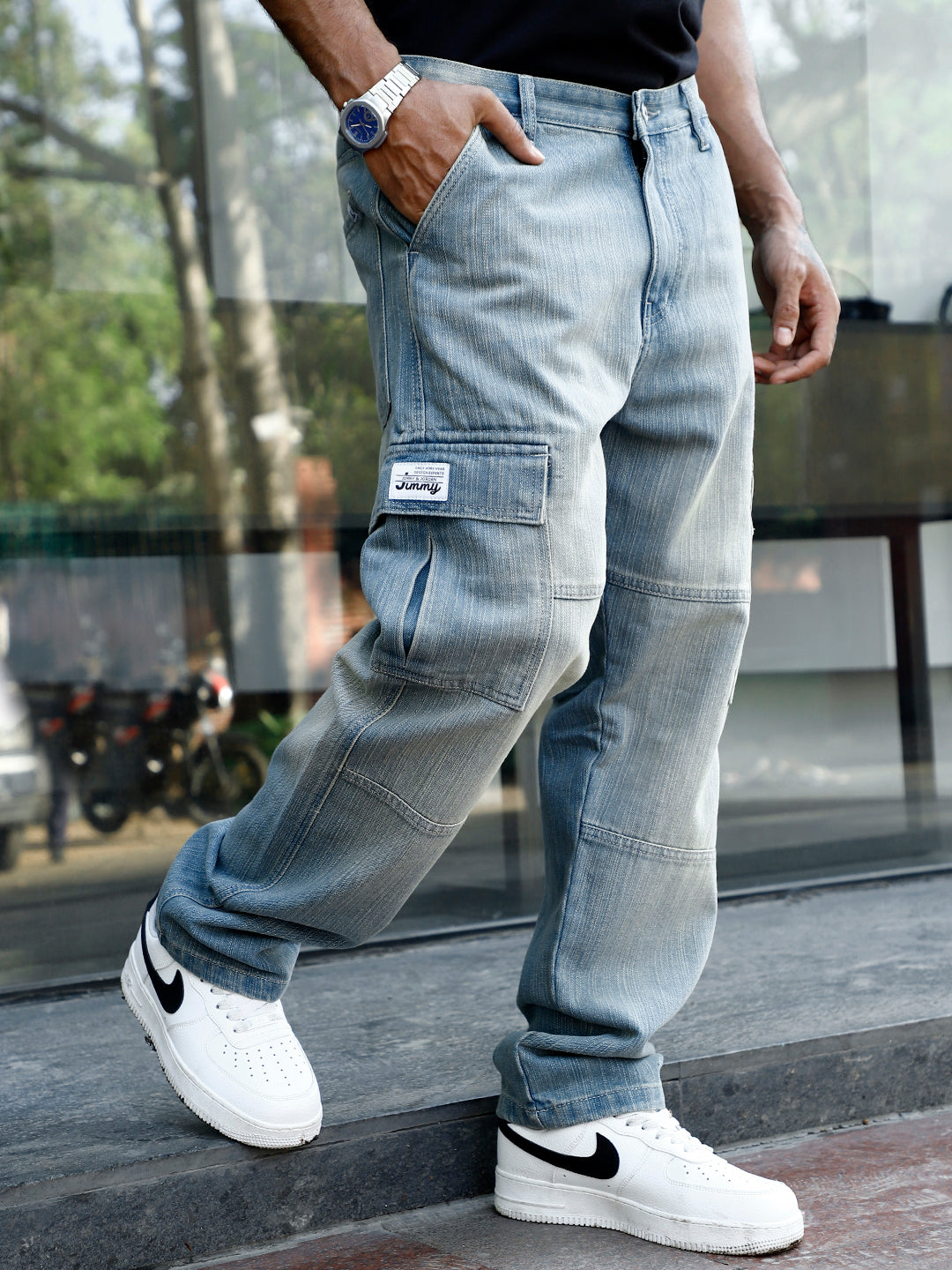 Twilight Tint Blue Denim Cargo