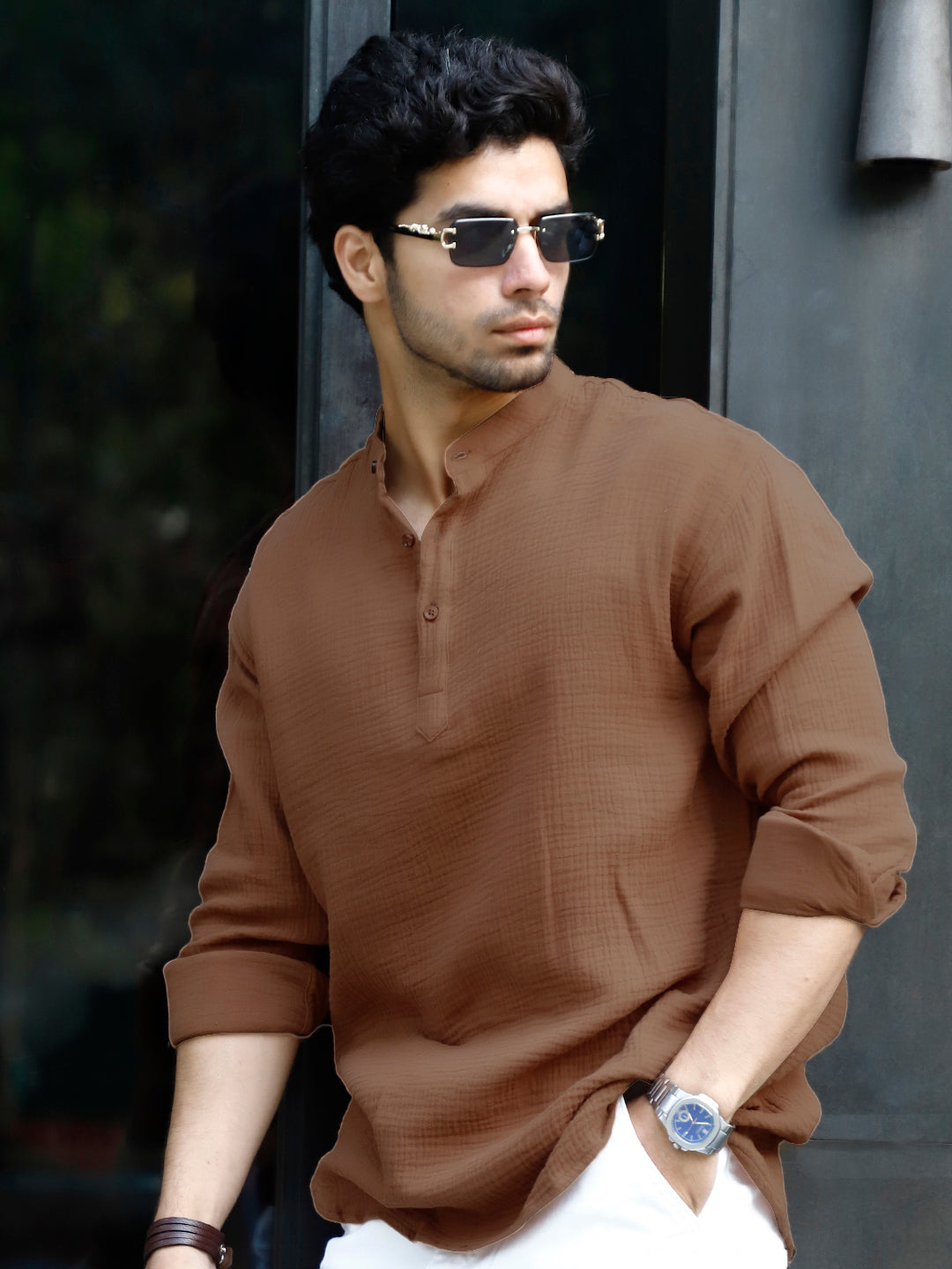 Amber Royale Peru Brown Kurta
