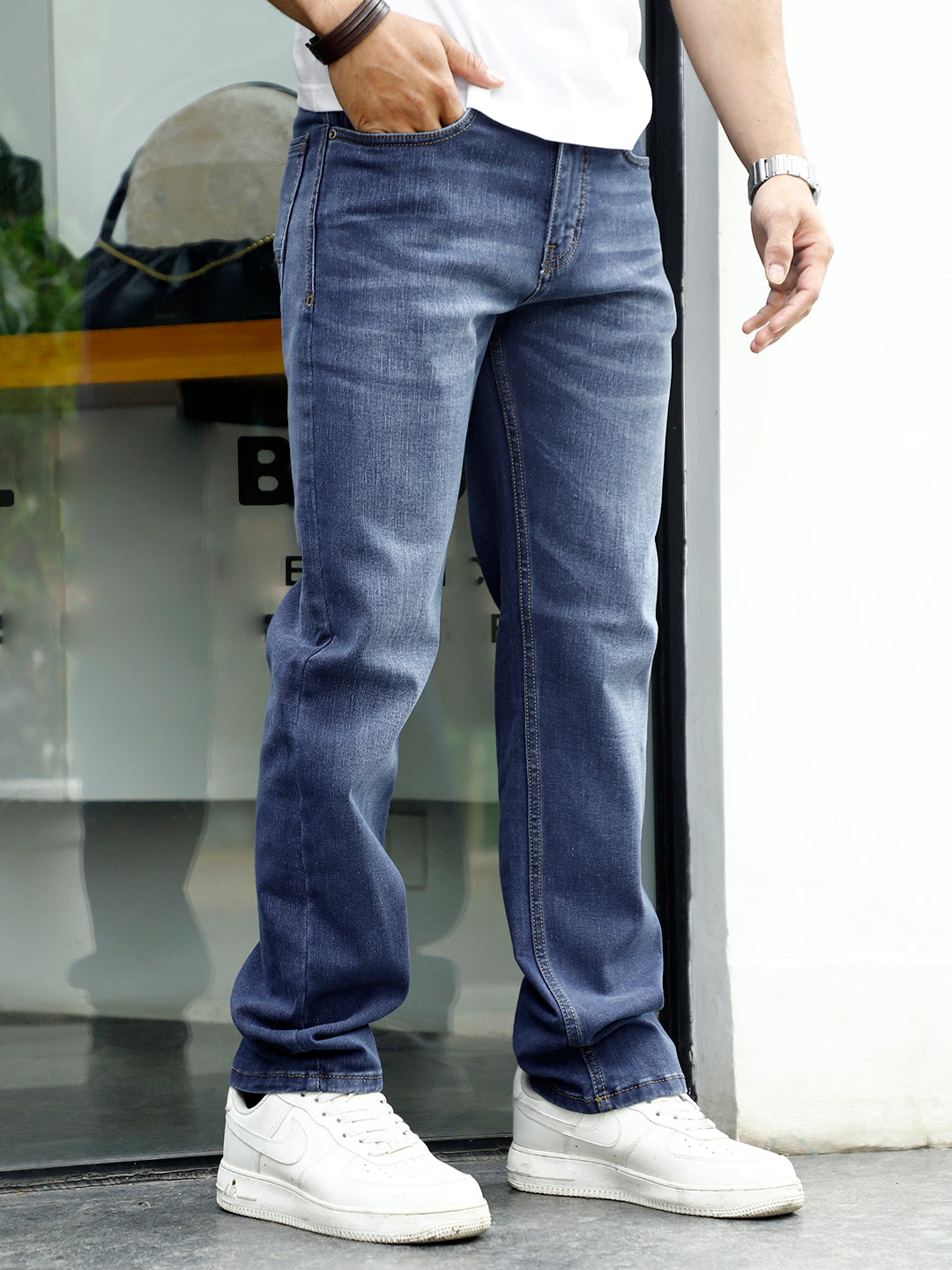 TrueForm Medium Blue Straight Fit Jeans