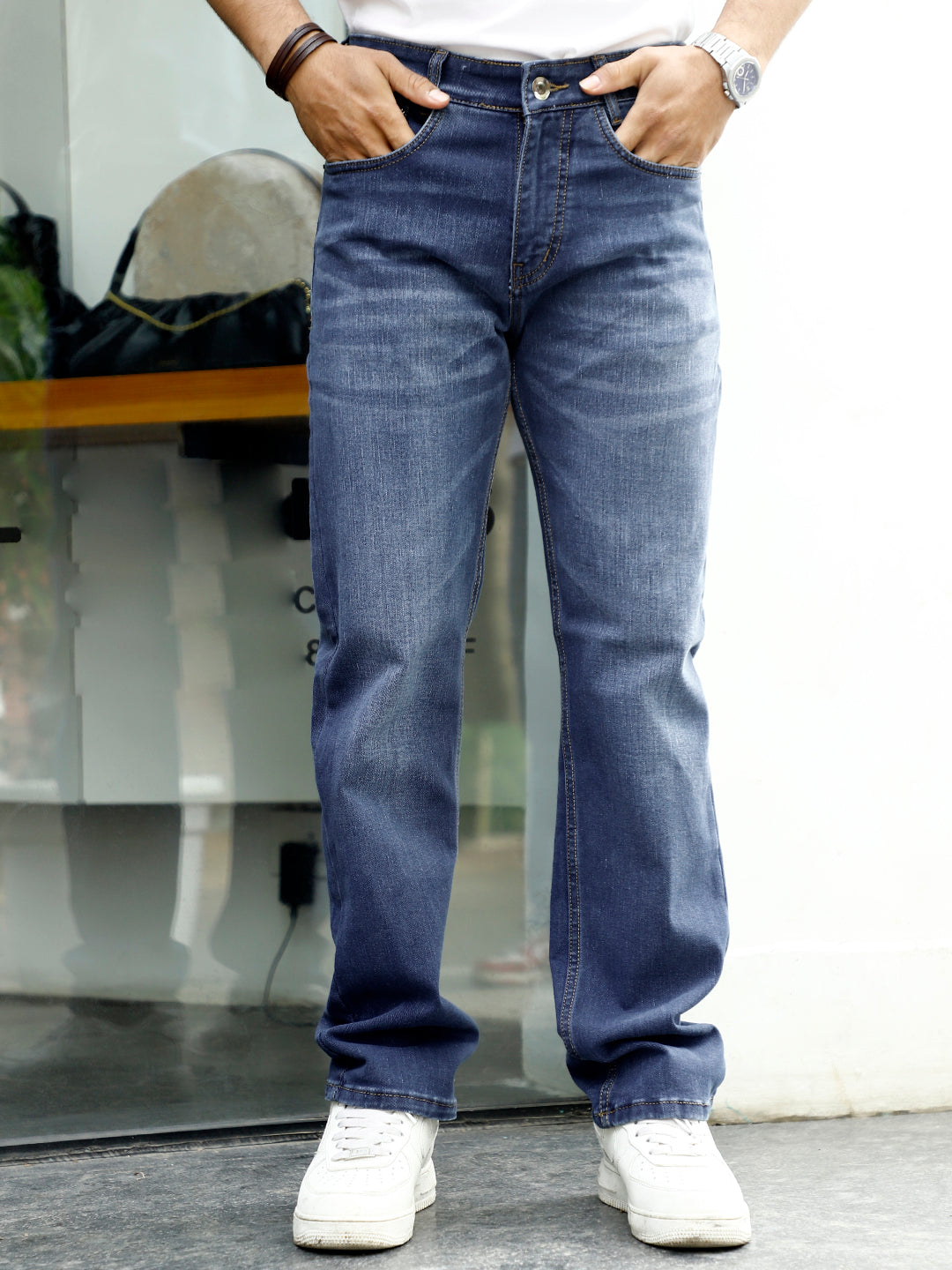 TrueForm Medium Blue Straight Fit Jeans