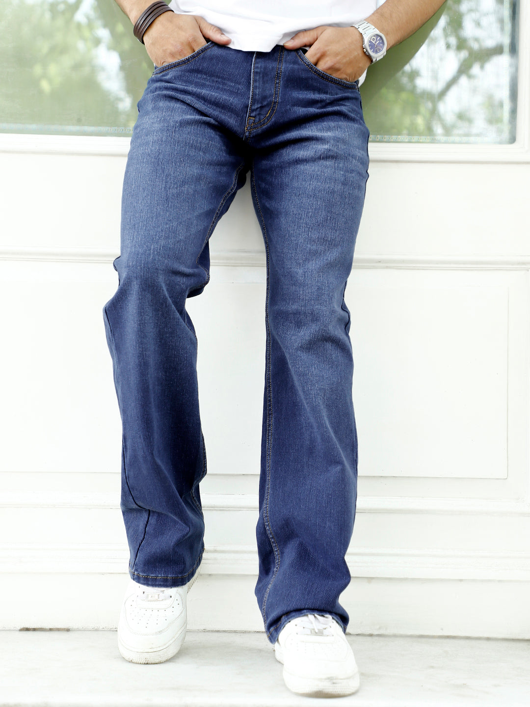 Ash & Alder Denim Blue Bootcut Jeans