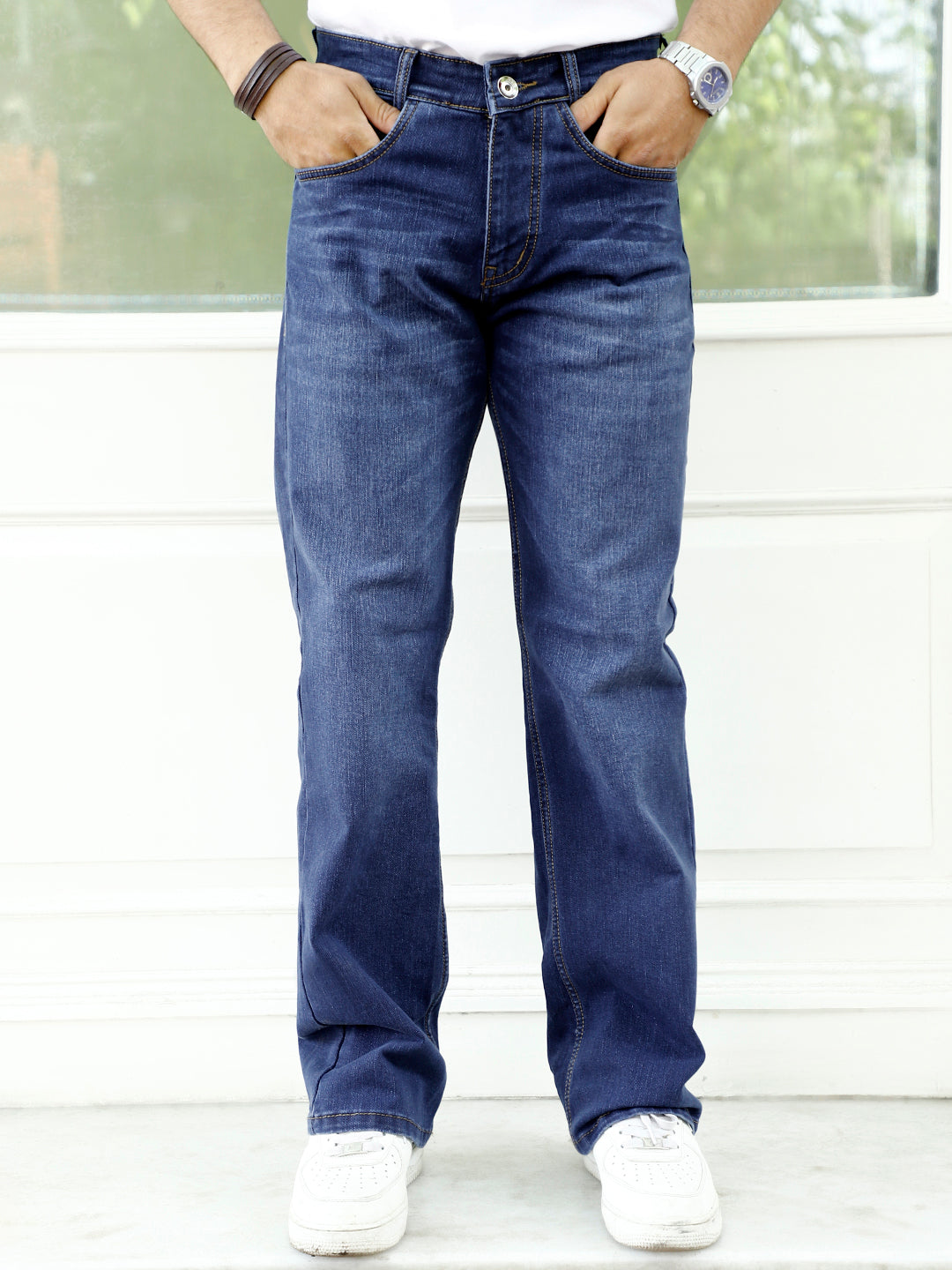 Ash & Alder Denim Blue Bootcut Jeans