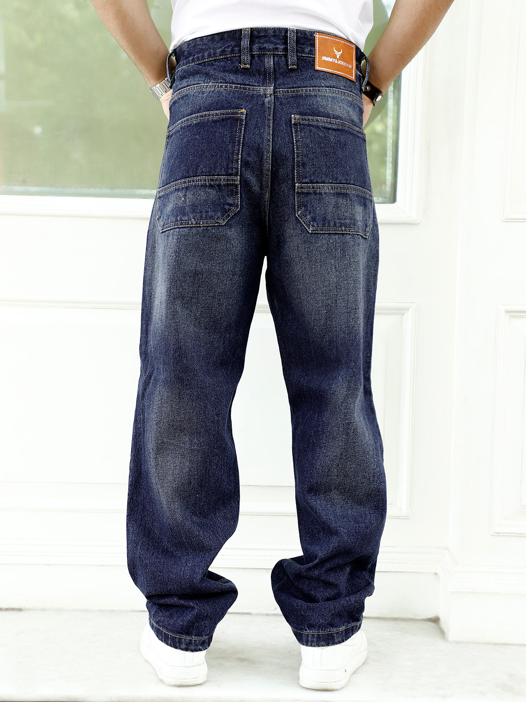 Huxley Denim Persian Blue Baggy Fit Jeans