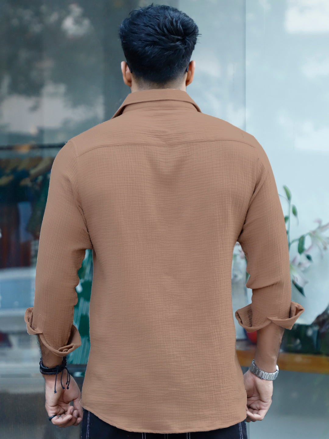 Vero Vibe Lucas Double Clothe Beige Shirt