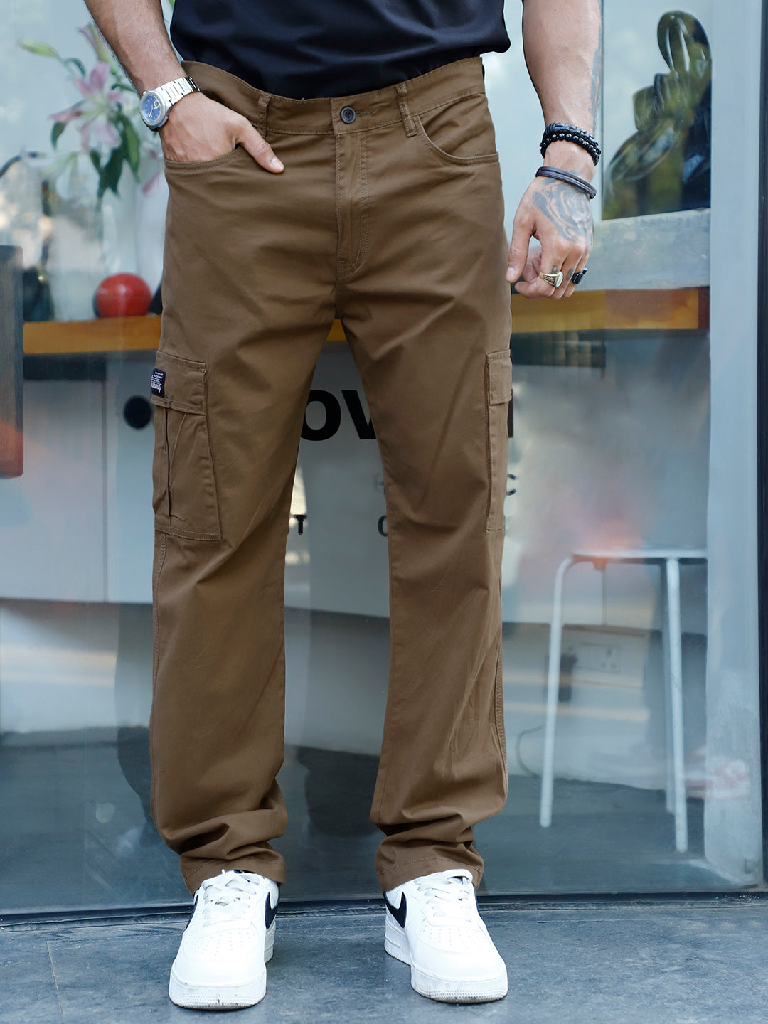 Loom Peanut Brown Cotton Cargo