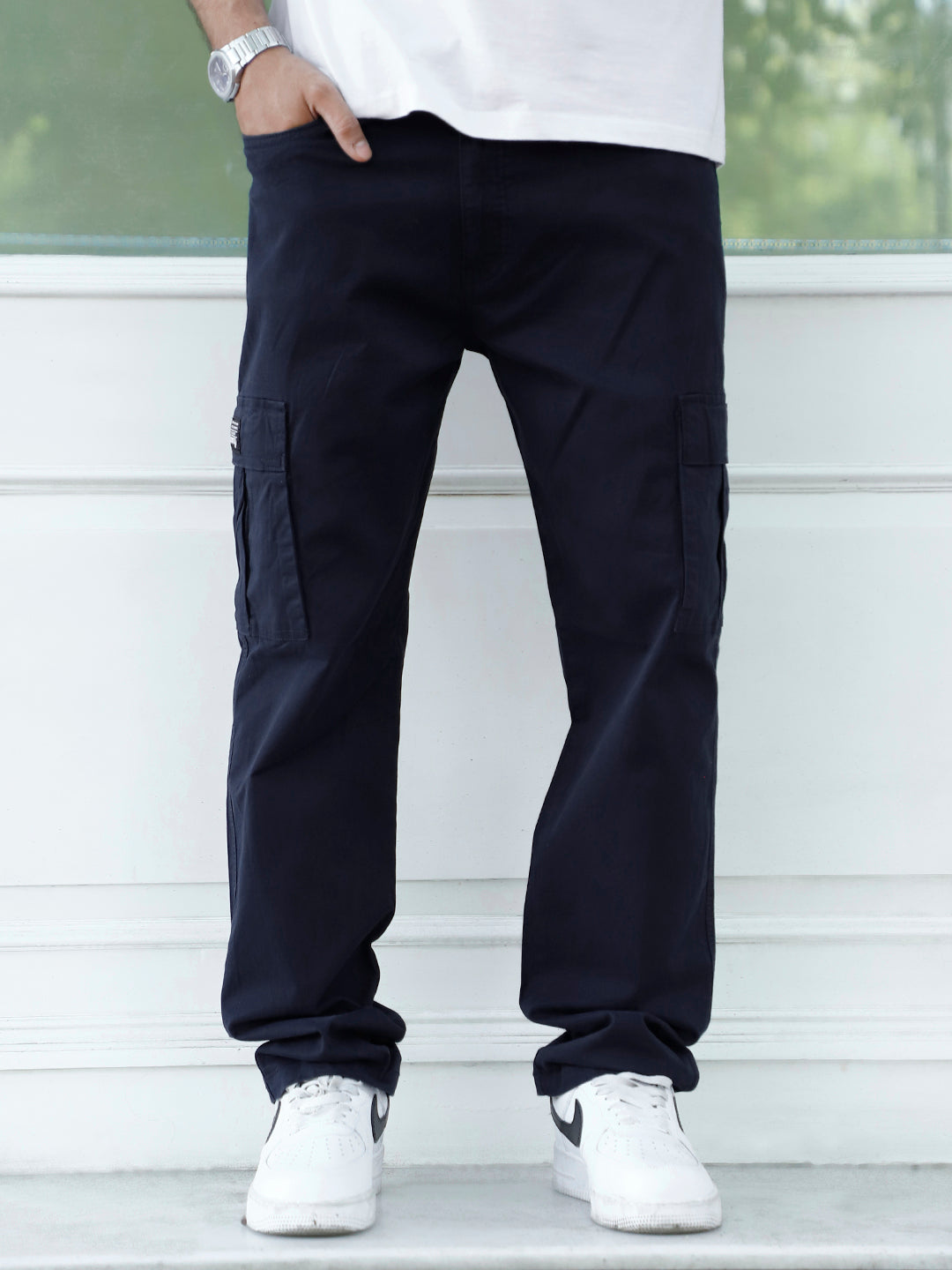 Loom Navy Blue Cotton Cargo