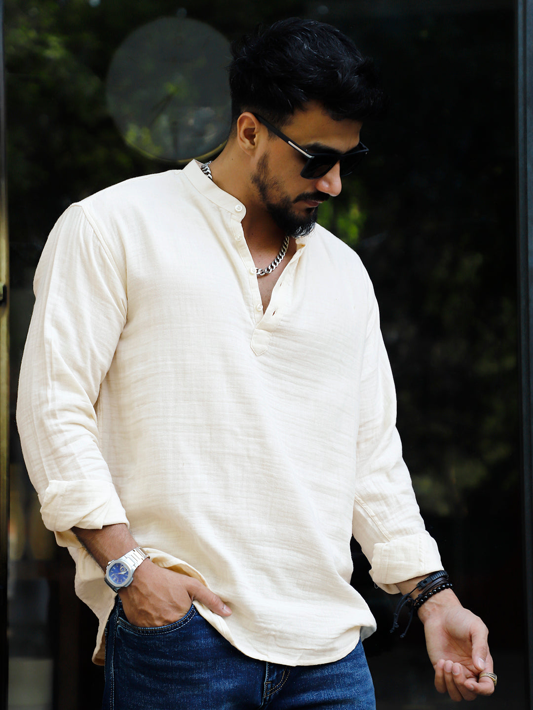 Amber Royale Cream Kurta