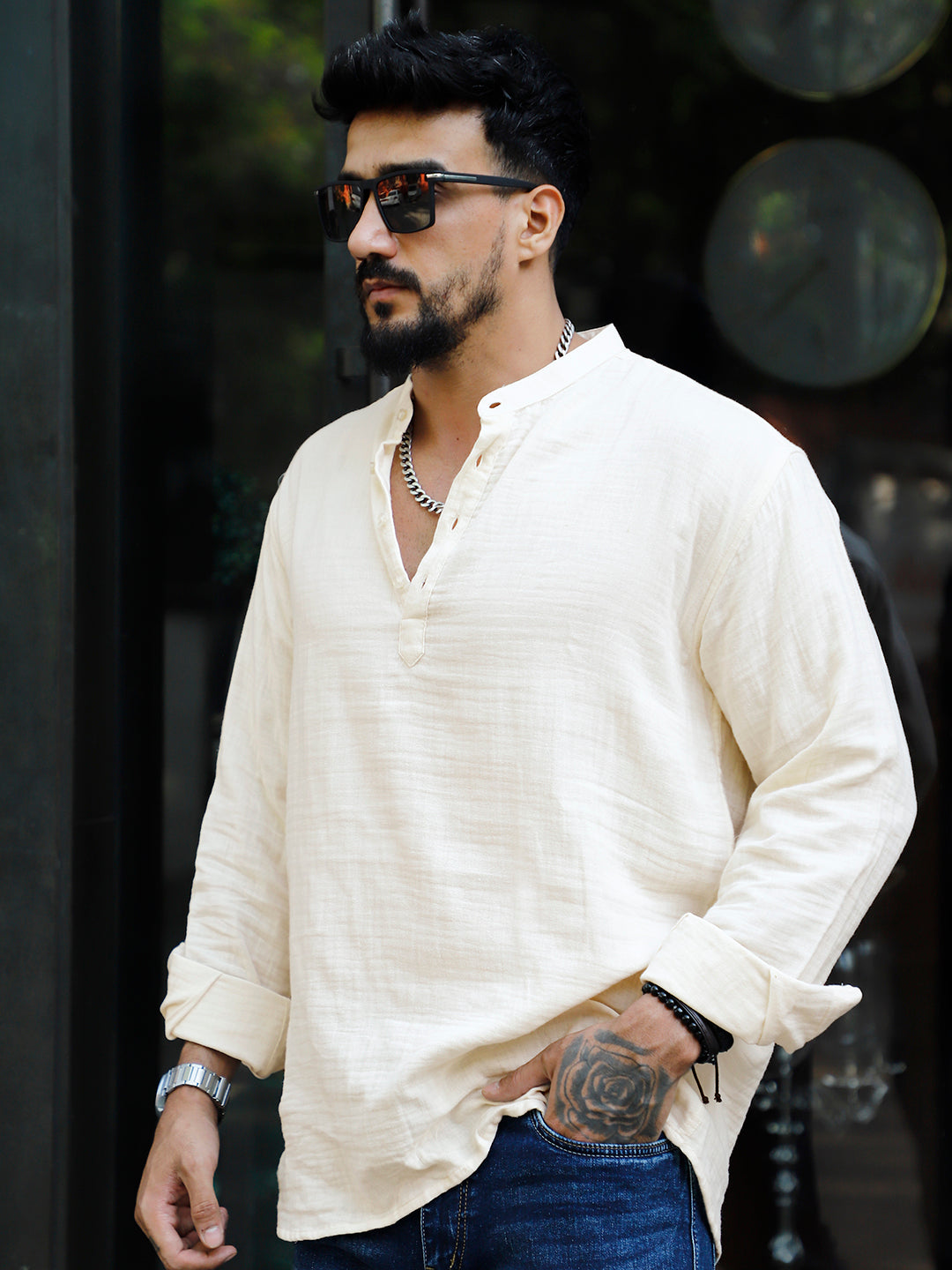 Amber Royale Cream Kurta