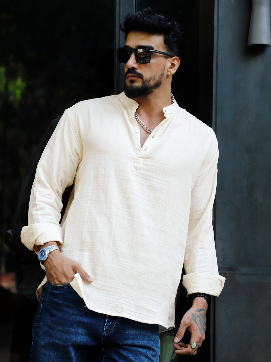 Amber Royale Cream Kurta