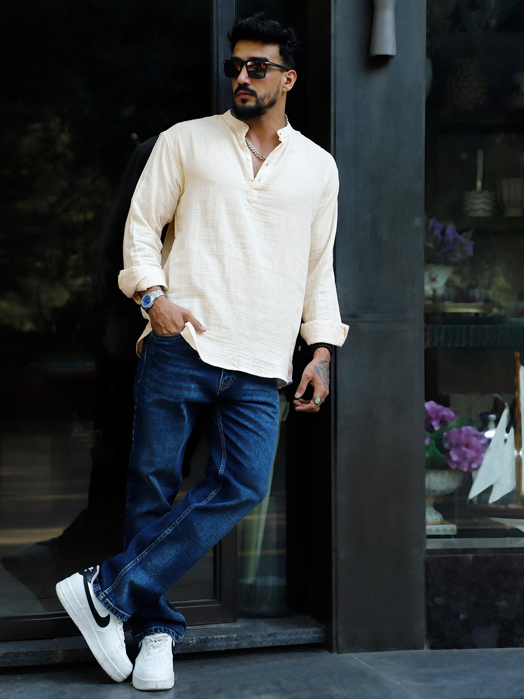 Amber Royale Cream Kurta