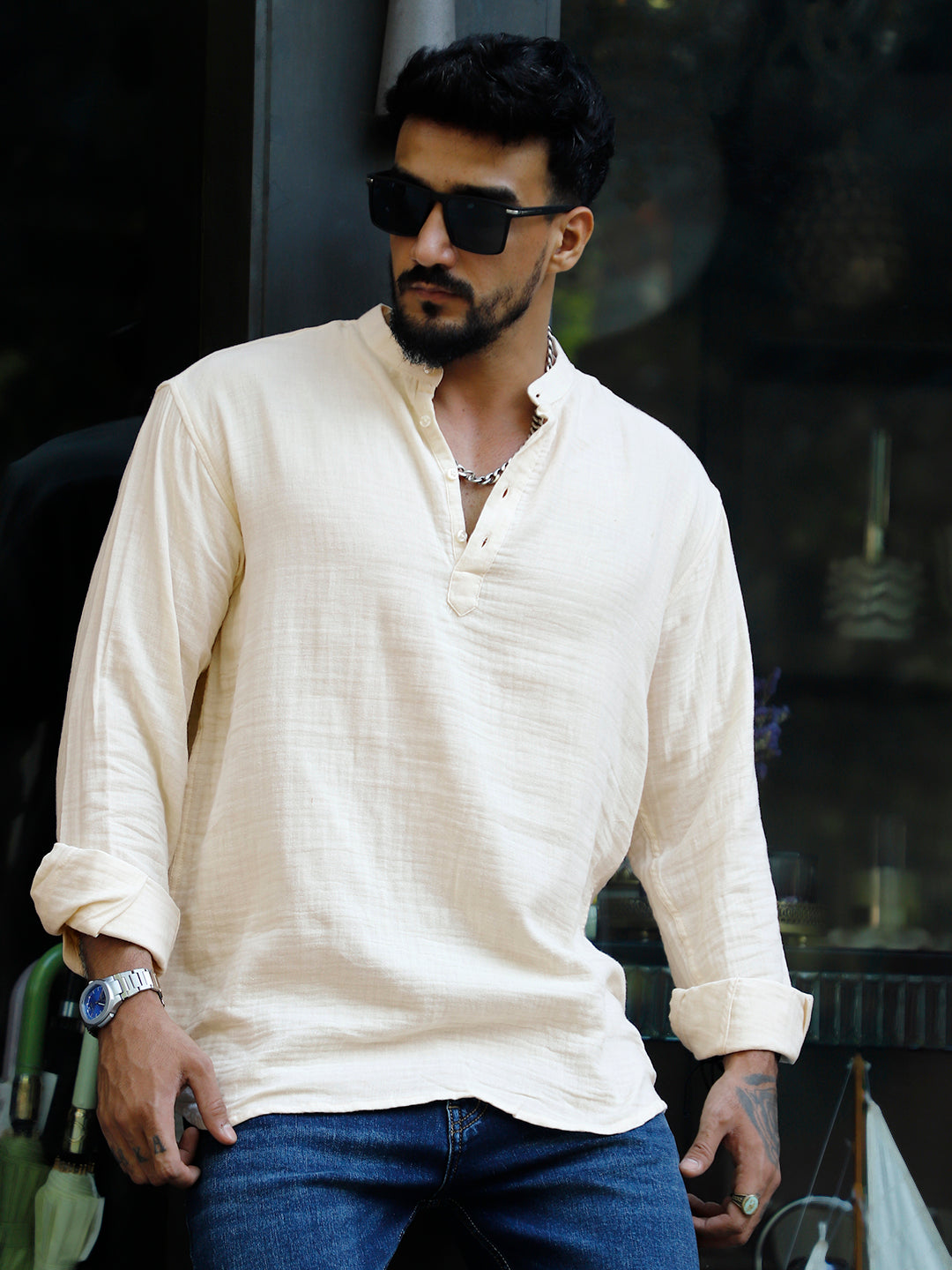 Amber Royale Cream Kurta