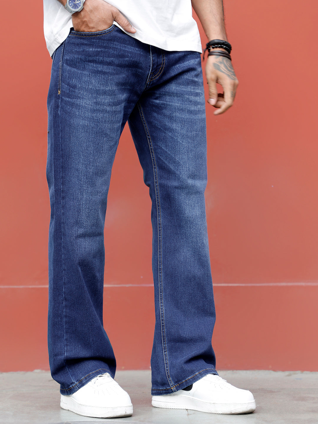 Ash & Alder Denim Blue Bootcut Jeans