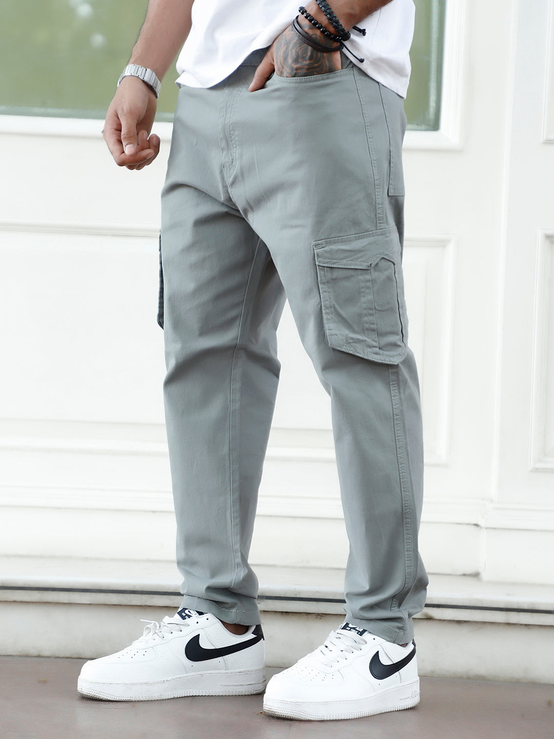HEX Side Walk Grey 6 Pocket Cotton Cargo