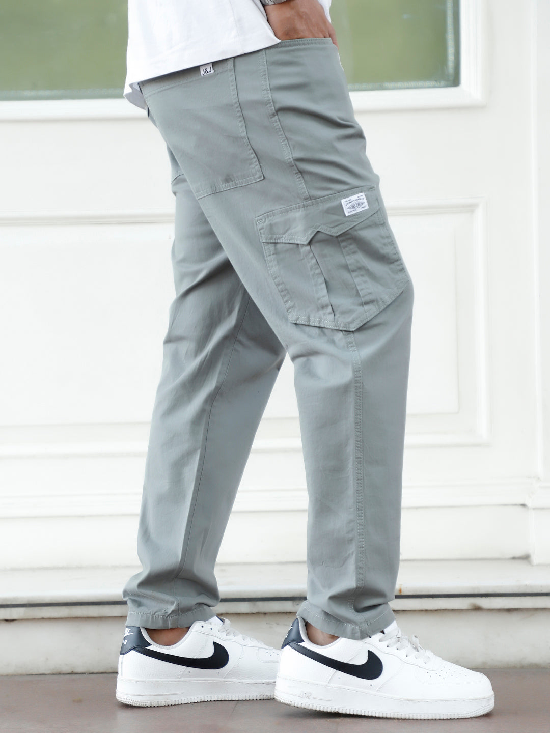 HEX Side Walk Grey 6 Pocket Cotton Cargo