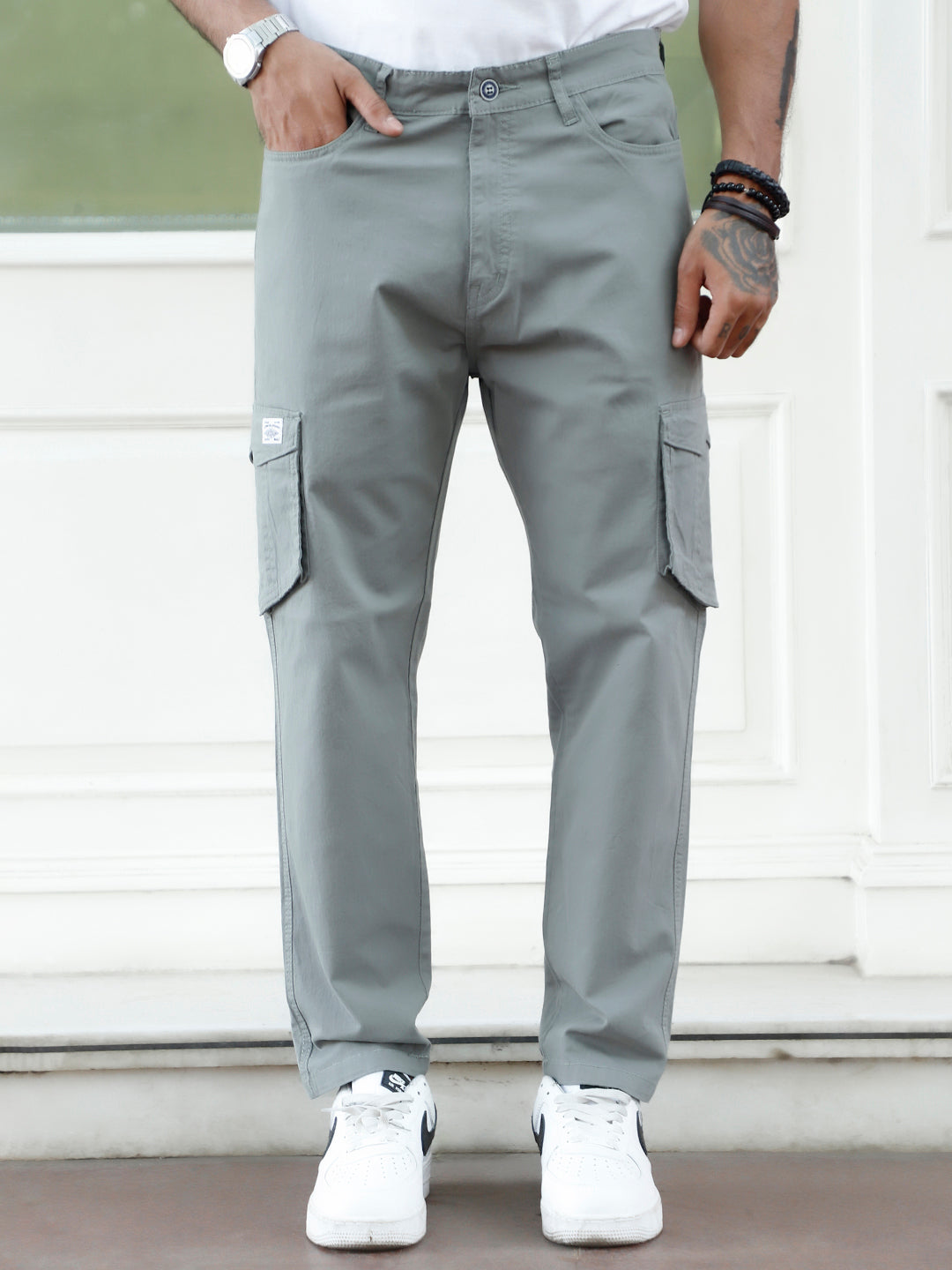 HEX Side Walk Grey 6 Pocket Cotton Cargo