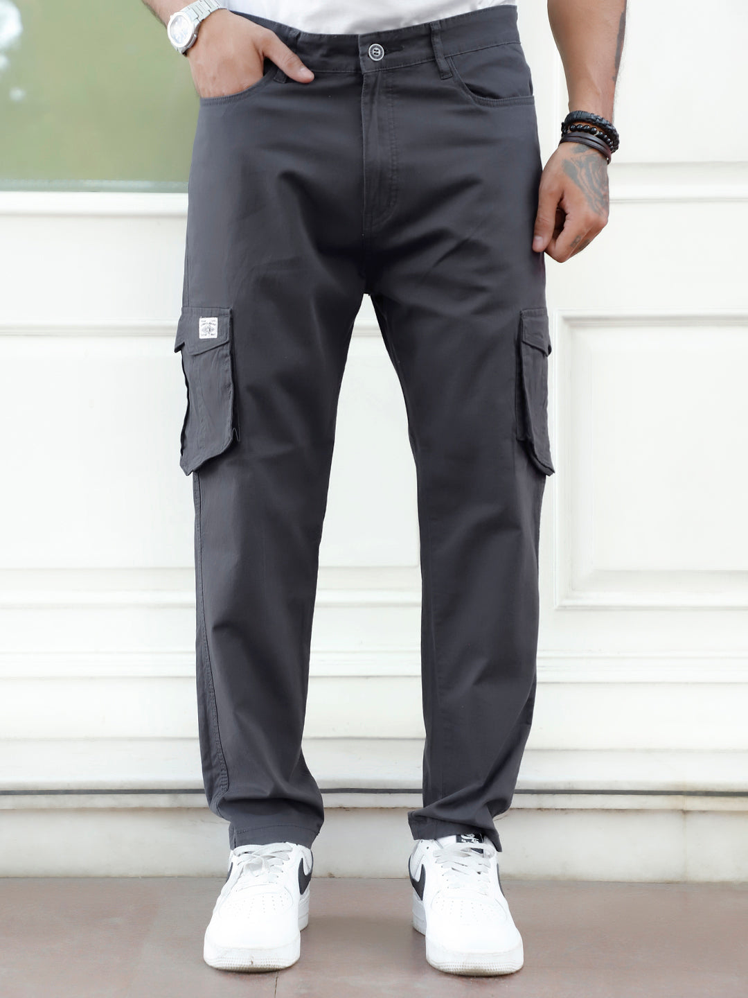 HEX Charcoal Grey 6 Pocket Cotton Cargo