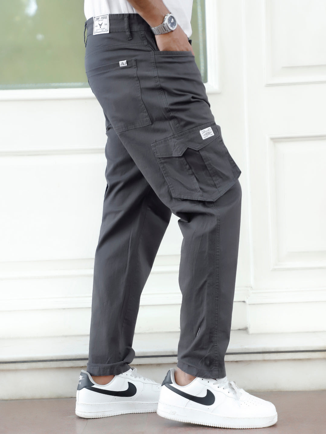 HEX Charcoal Grey 6 Pocket Cotton Cargo