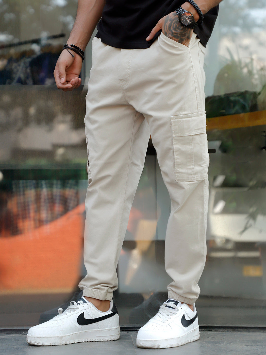 EasyFlex Beige Cotton Cargo