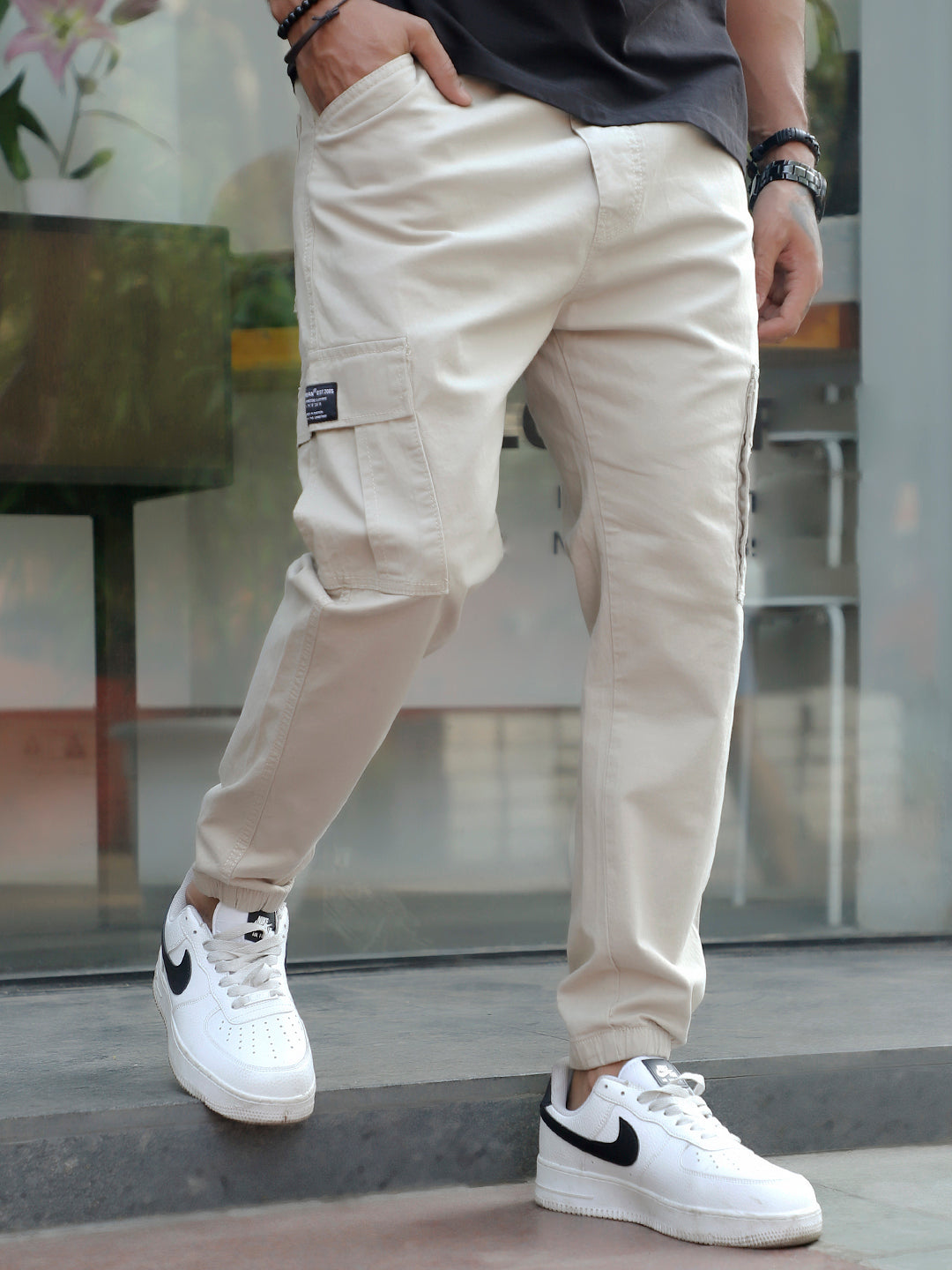 EasyFlex Beige Cotton Cargo