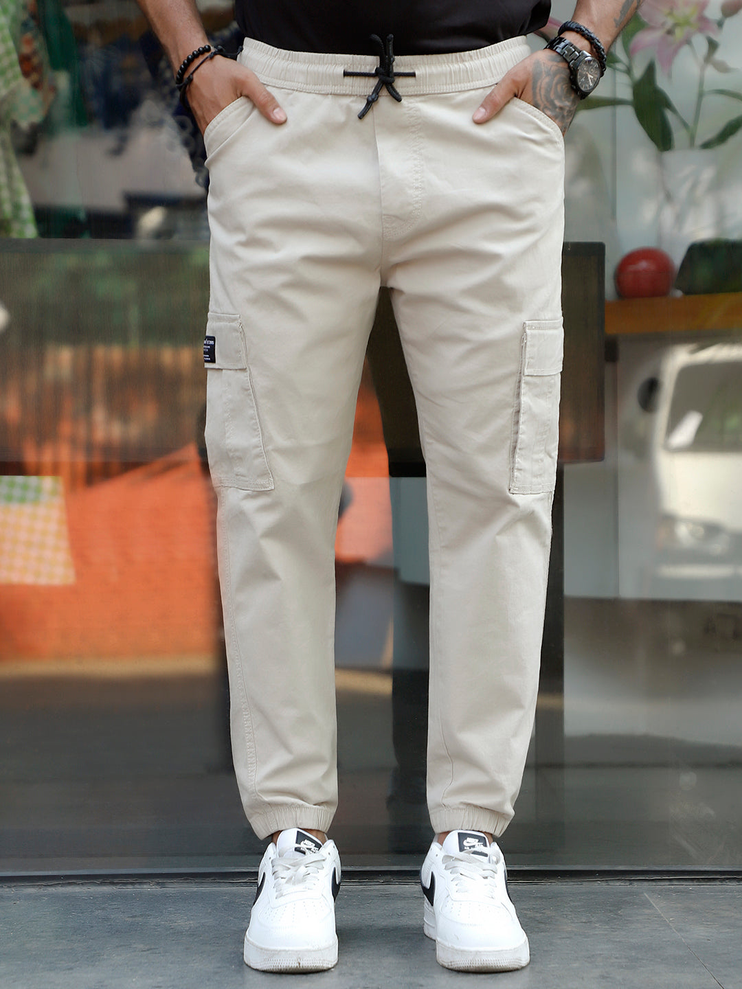 EasyFlex Beige Cotton Cargo