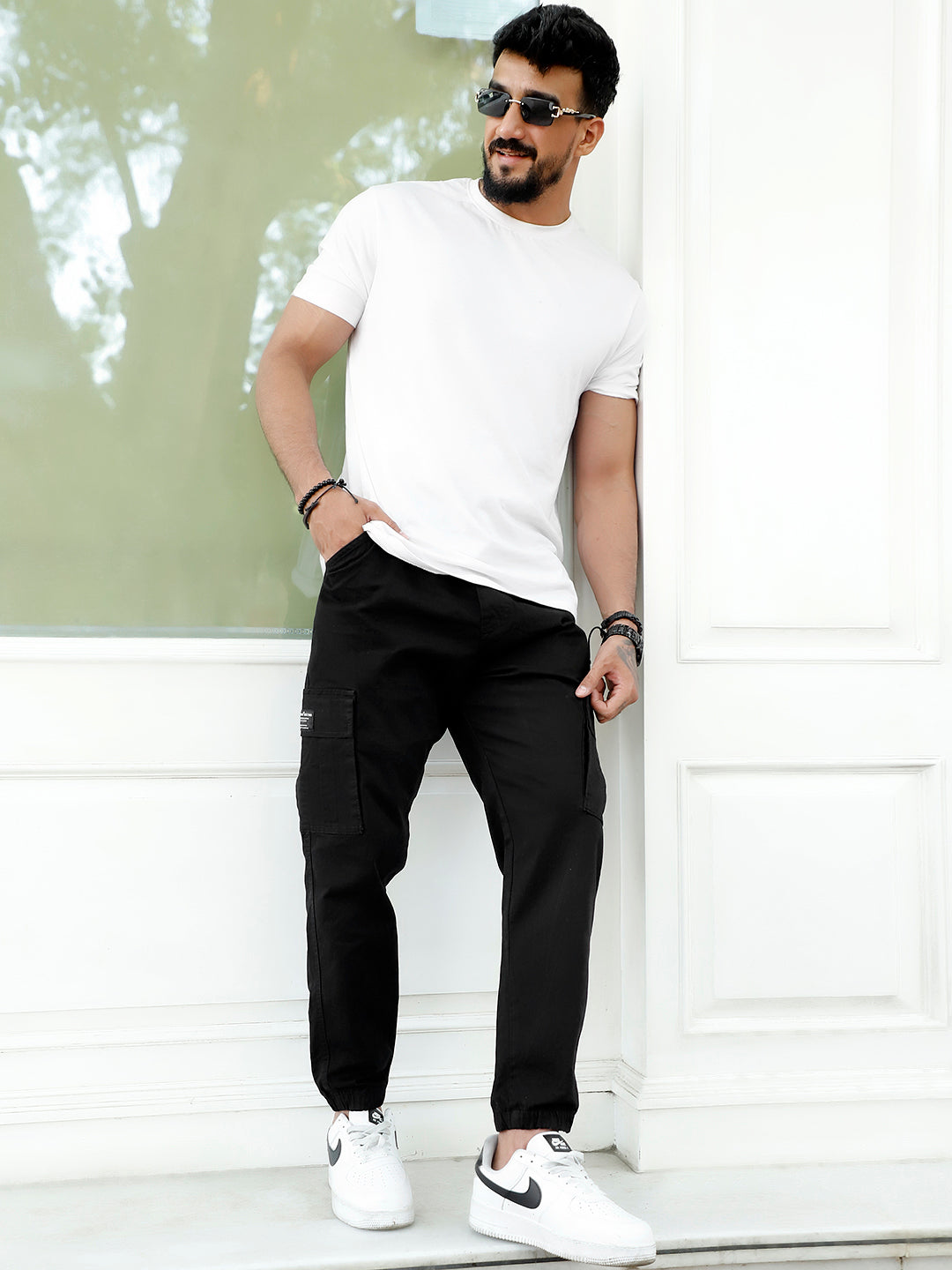 EasyFlex Black Cotton Cargo