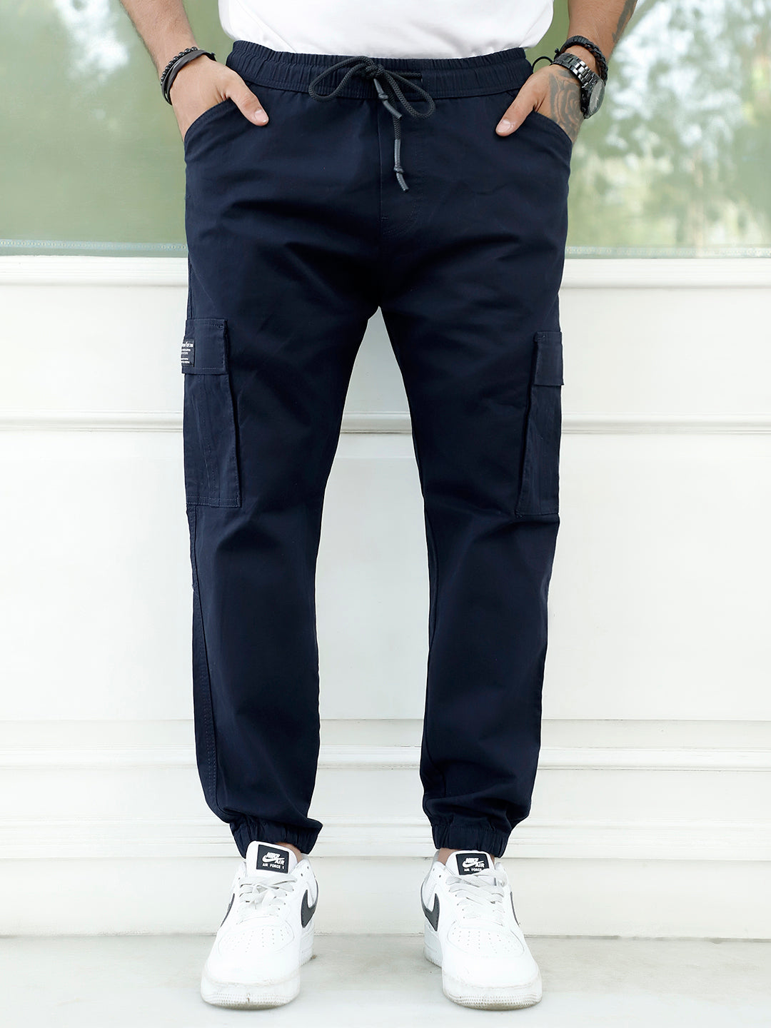 EasyFlex Navy Blue Cotton Cargo