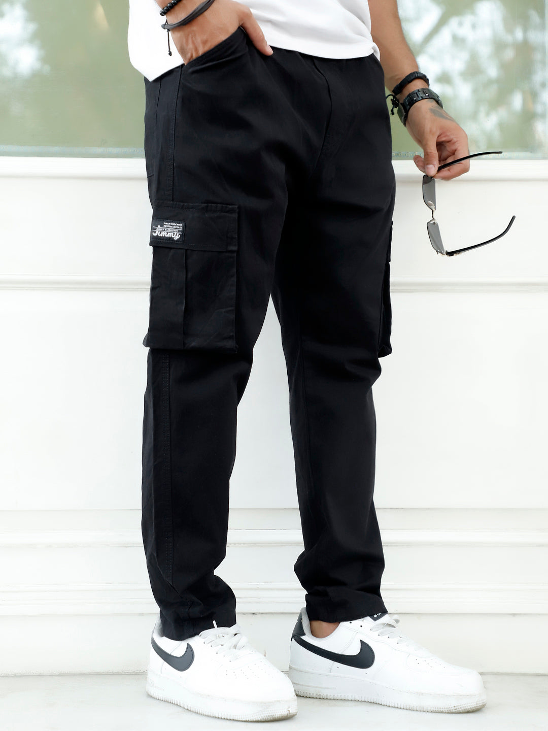 Essential Fit Black Cargo