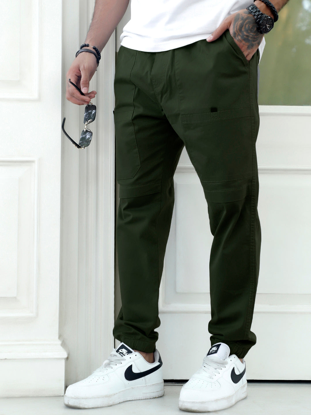 Terran Forest Green Cotton Cargo