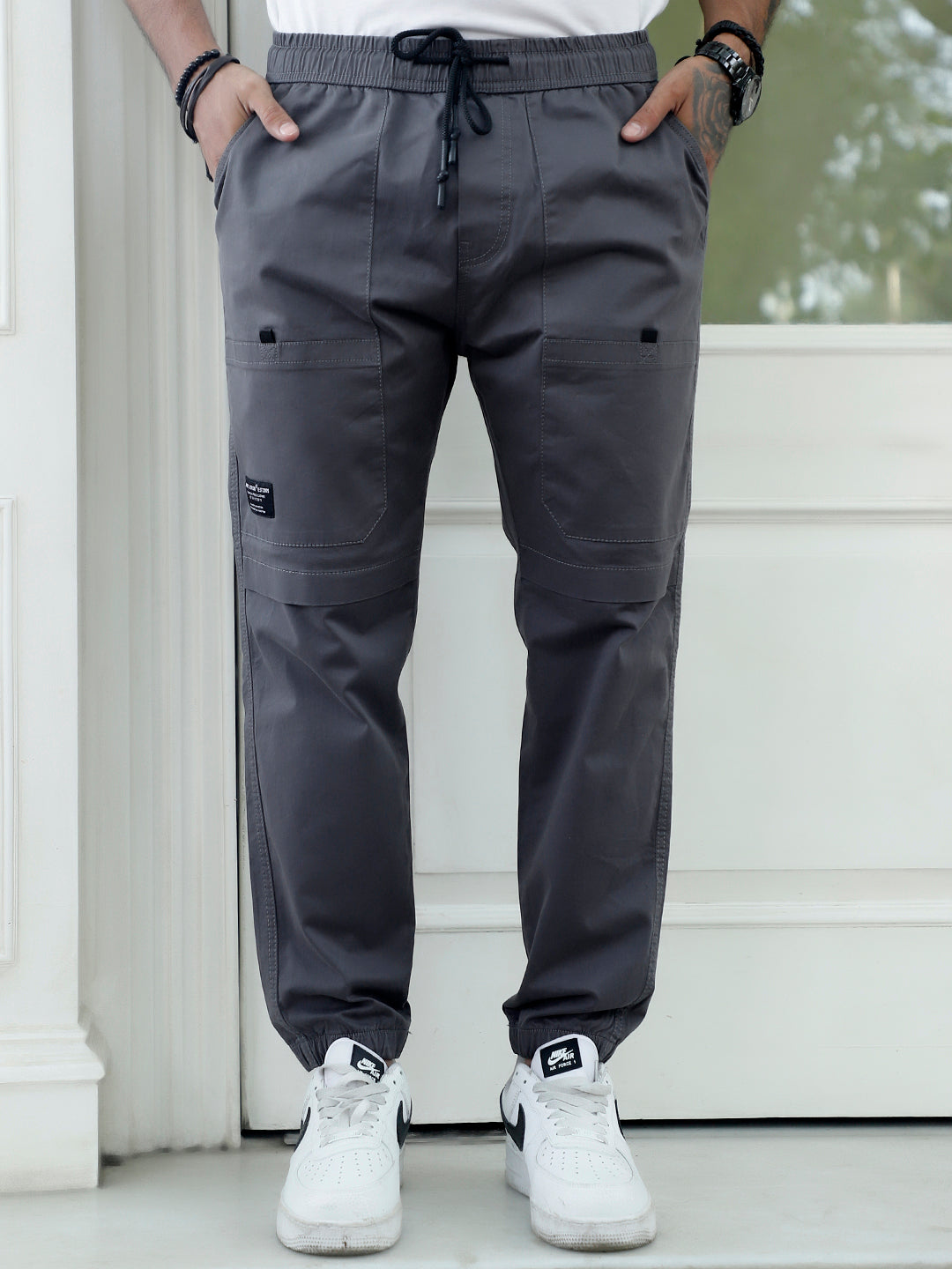 Terran Pebble Grey Cotton Cargo