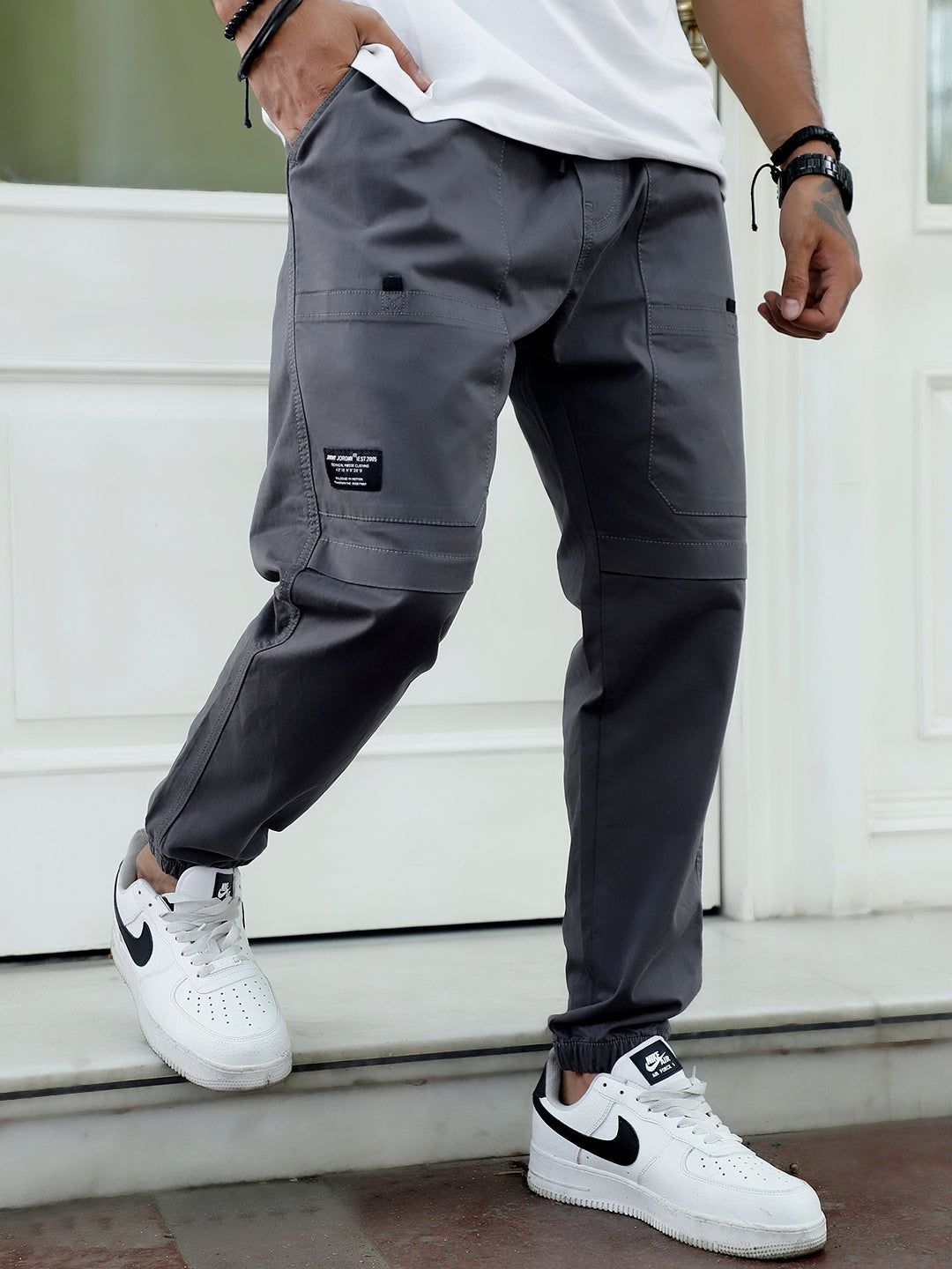 Terran Pebble Grey Cotton Cargo