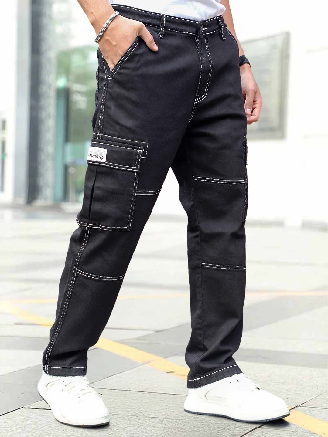 Twilight Fade Black Denim Cargo