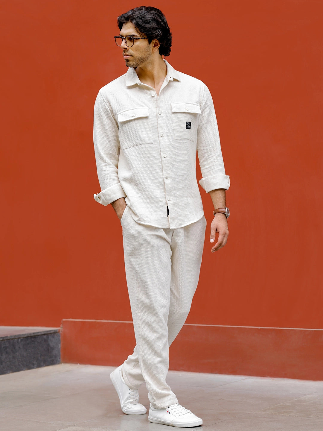 Forza Beige Texture Co Ord Set