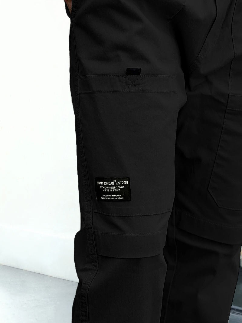 Unit Force Black Cotton Cargo