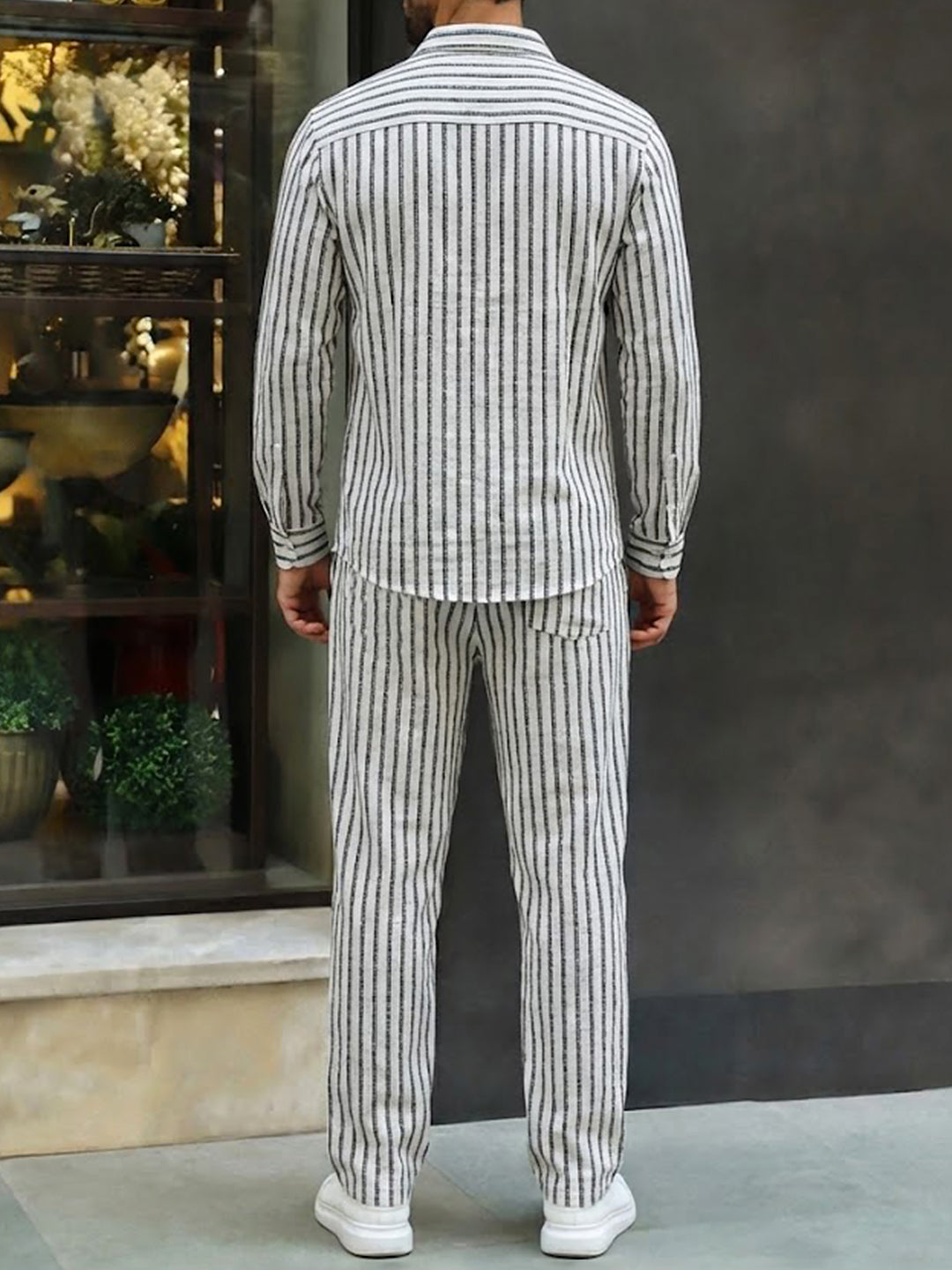 Rolls Rhythm White Stripe Co-Ord Set