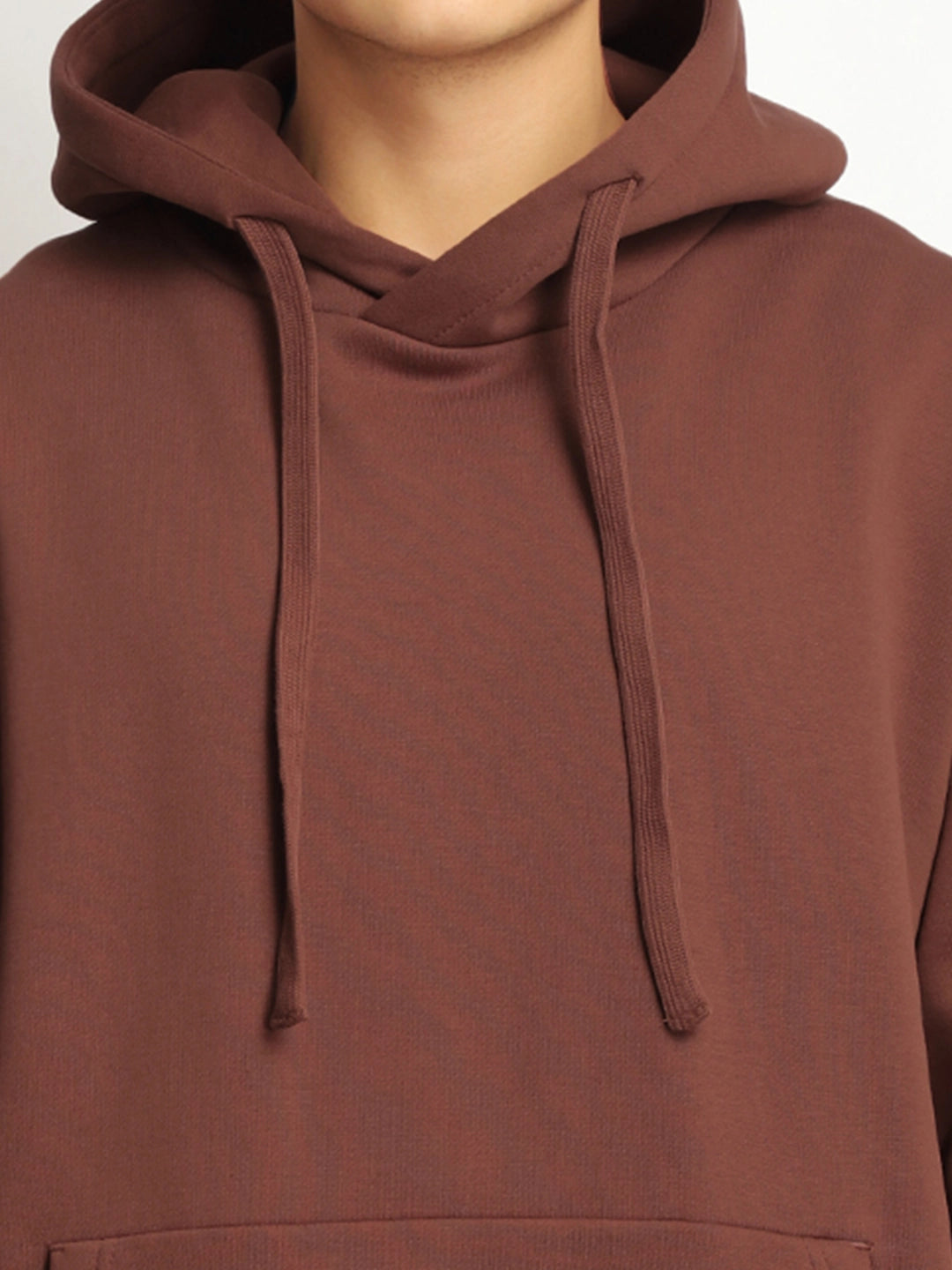 Men Brown Oversized Hoodie