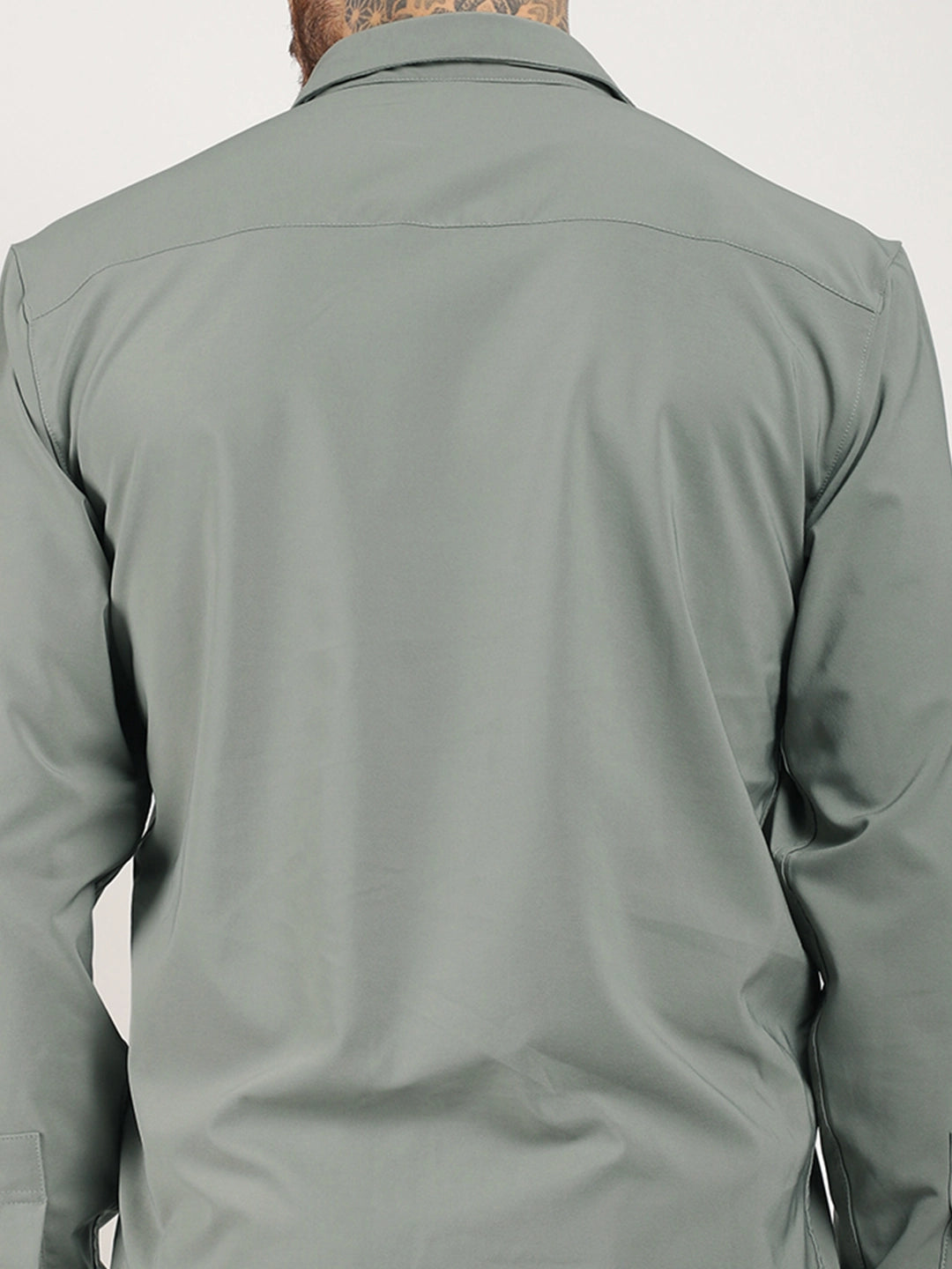 Men Green Full Sleeve Shirt