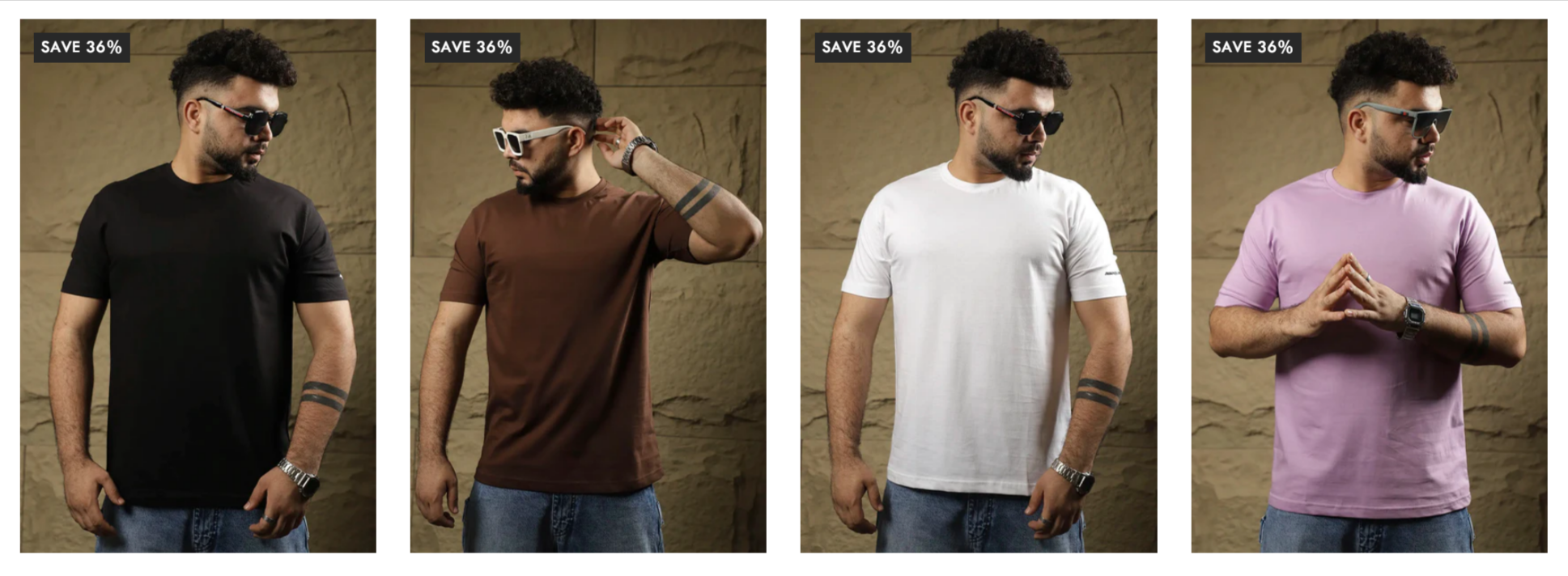 Style Made Simple with Jimmy Luxury's Plain Cotton T-shirts