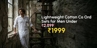 Best Cotton Co-Ord Sets for Men Under ₹1999 in India (Summer 2026)