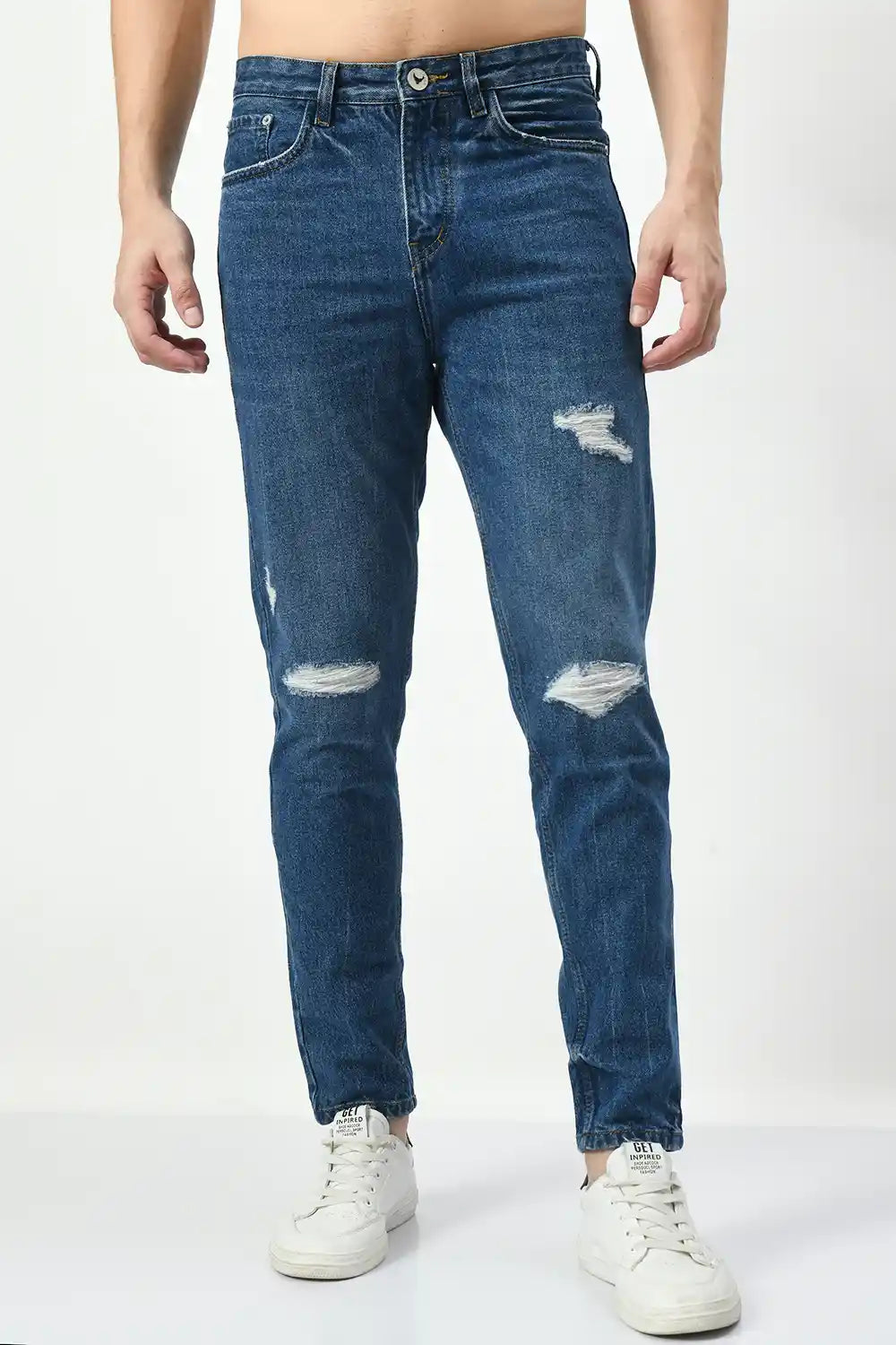Buy Damage Jeans | Tone Jeans online India | Jimmy Luxury