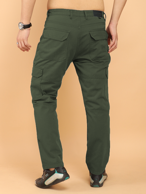 Olive Green Jacobs Carpenter Pocket Design Cargo