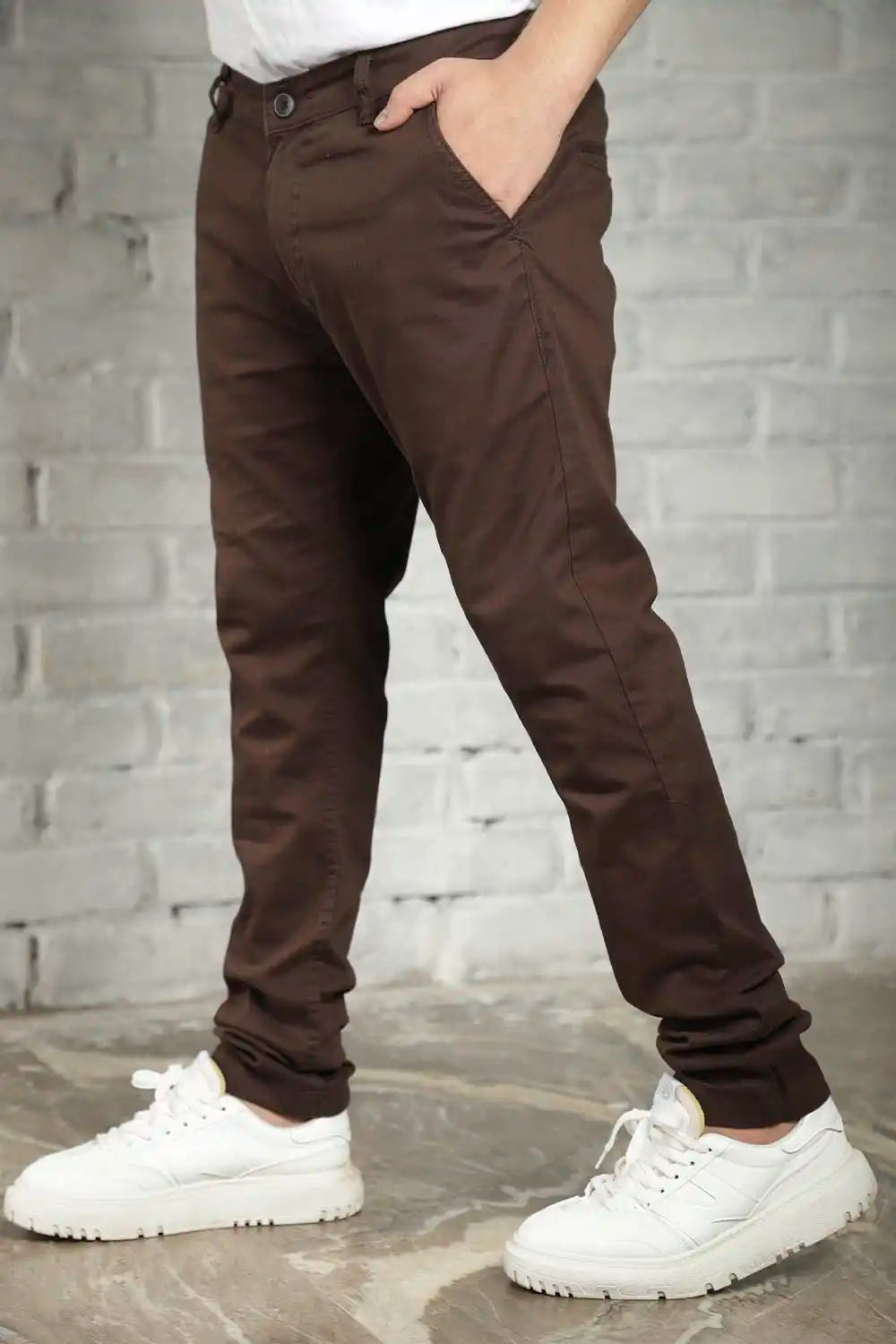 Buy Tubination Trouser Pant Dark Brown Casual Mens Slim Fit Cotton Trouser  Pant Colour (Brown)- 30 at Amazon.in