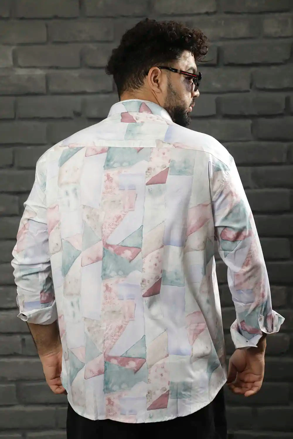 Elegant Sky COD Fabric Print Shirt
