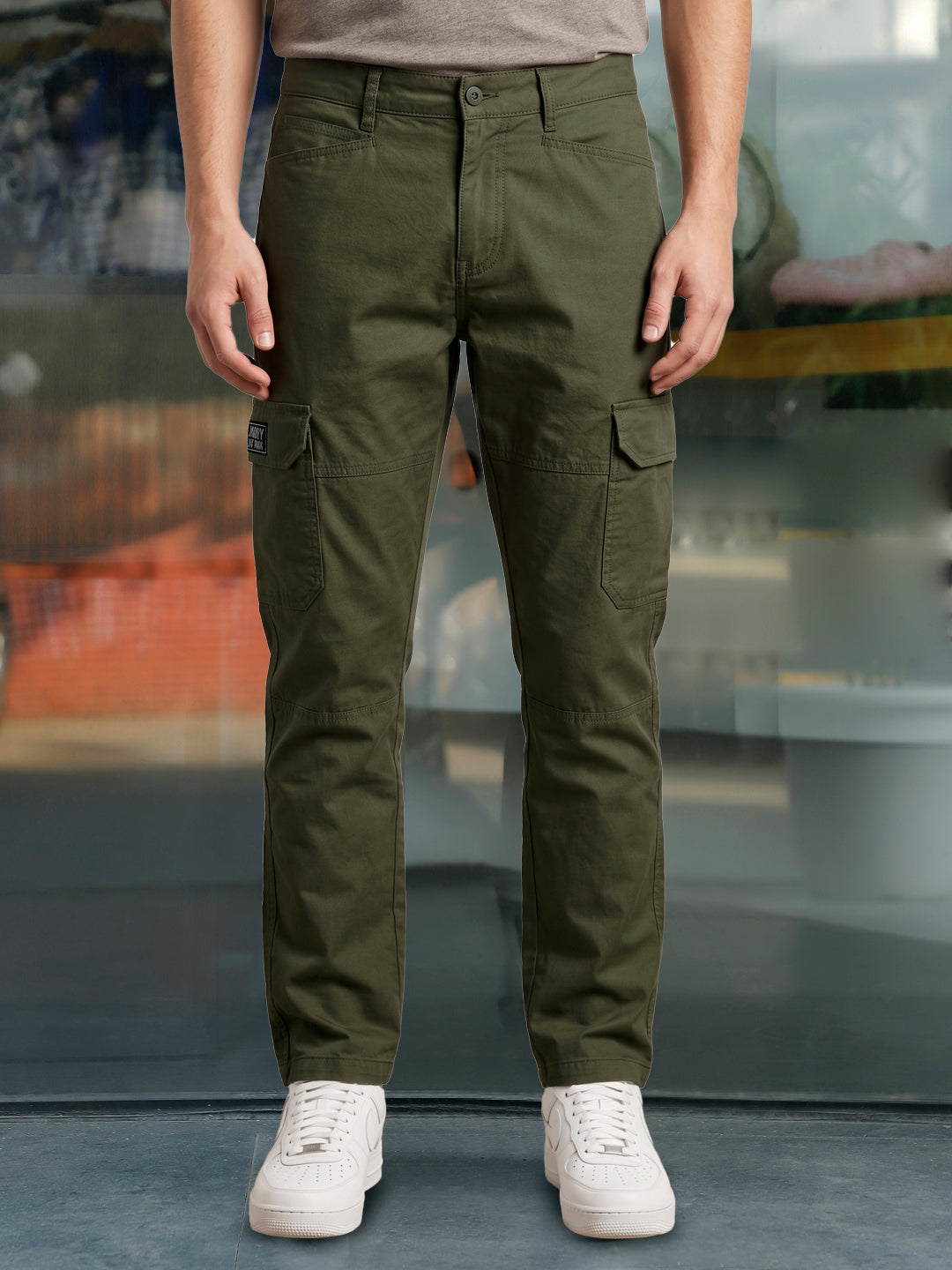 Harlow Hues Green Cotton Cargo