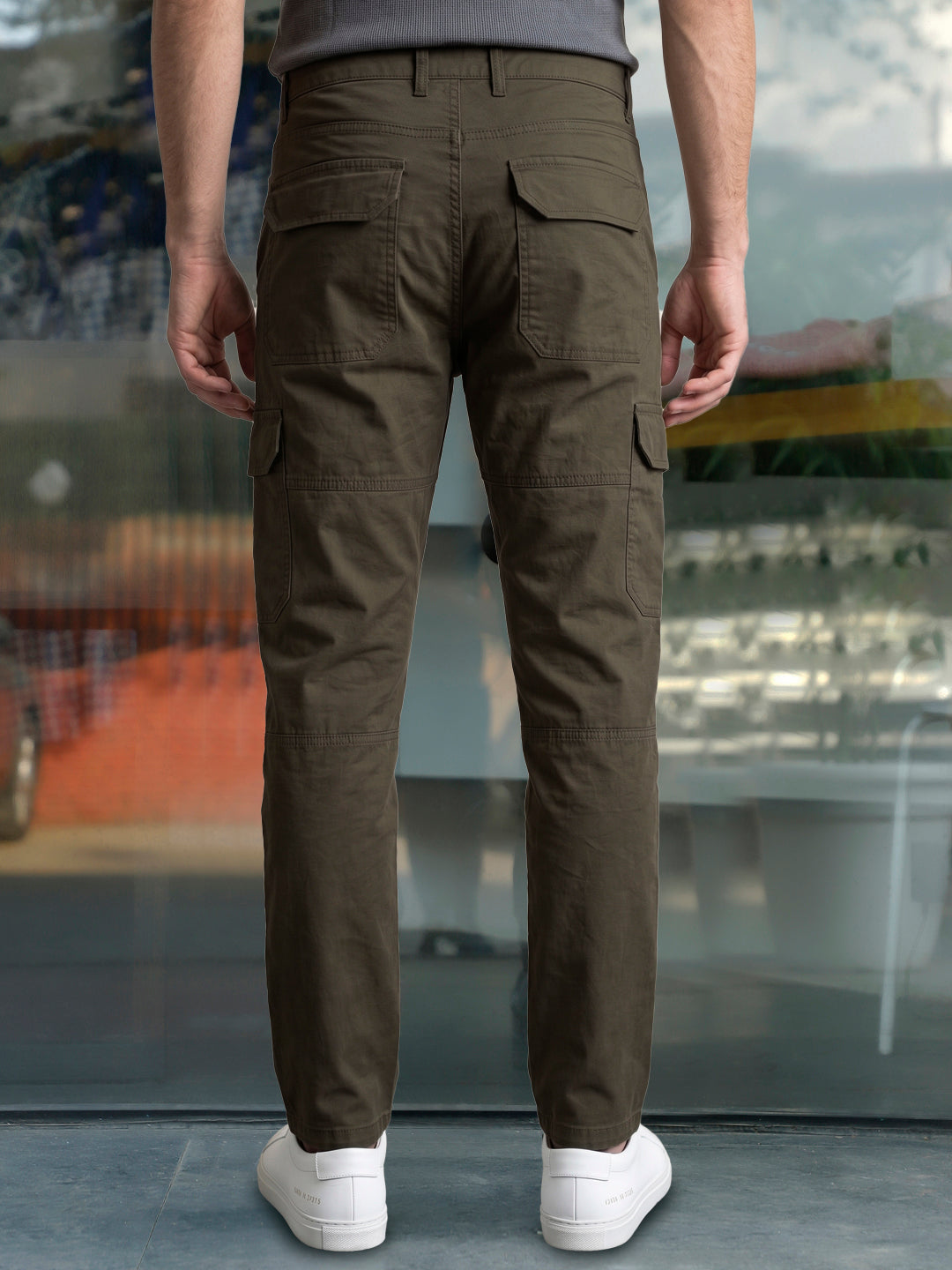 Harlow Hues Olive Cotton Cargo