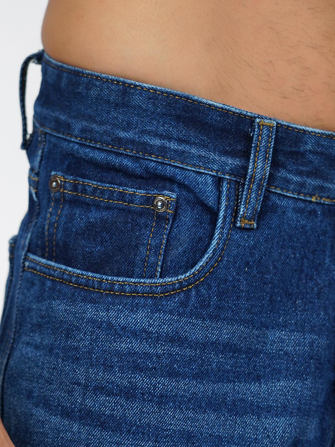Huxley Denim Blue Baggy Fit Jeans