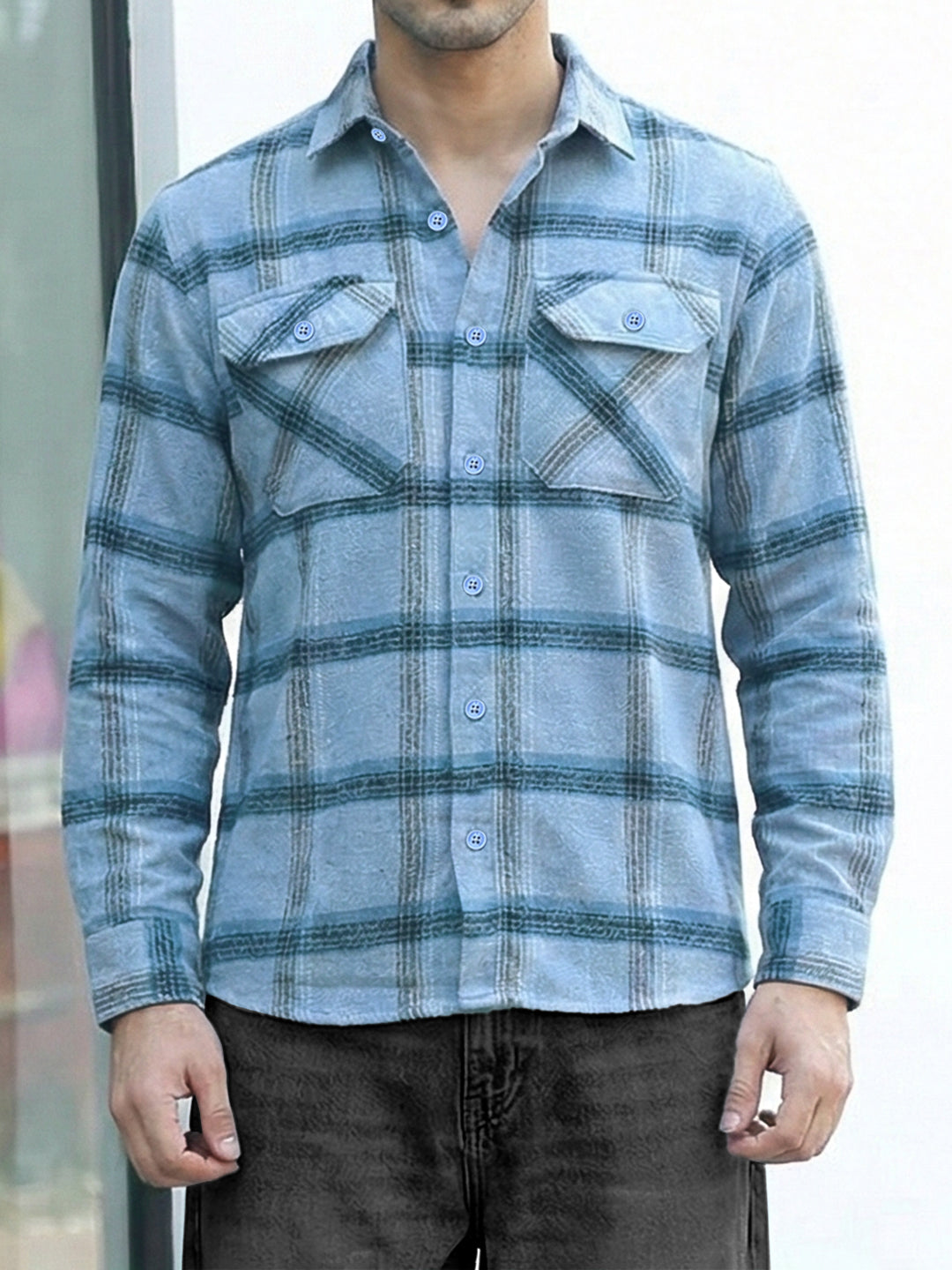 Daytona Sapphire Check Full Sleeve Shirt